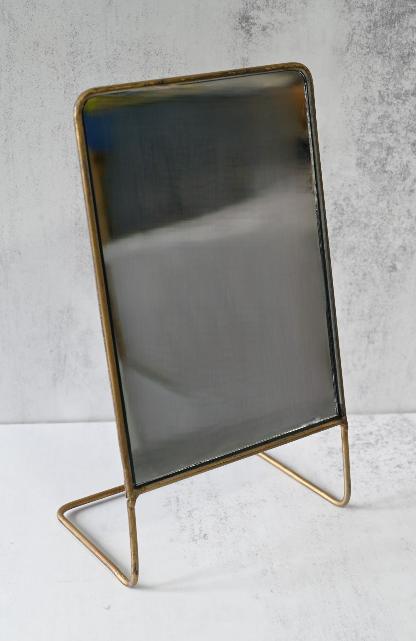 Gold Angled Table Mirror