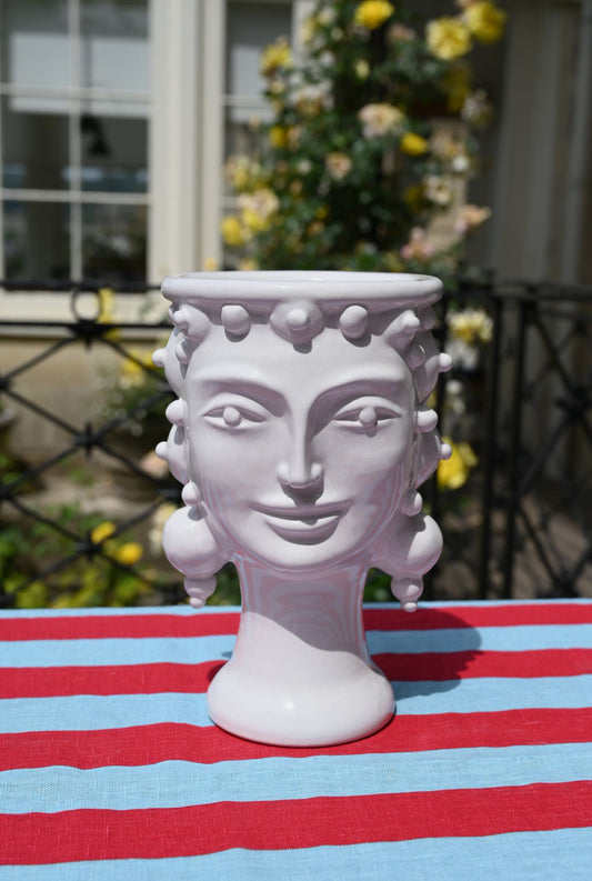 Medium Female Italian Ceramic Bust Vase