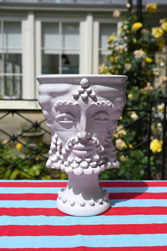 Large Male Italian Ceramic Bust Vase
