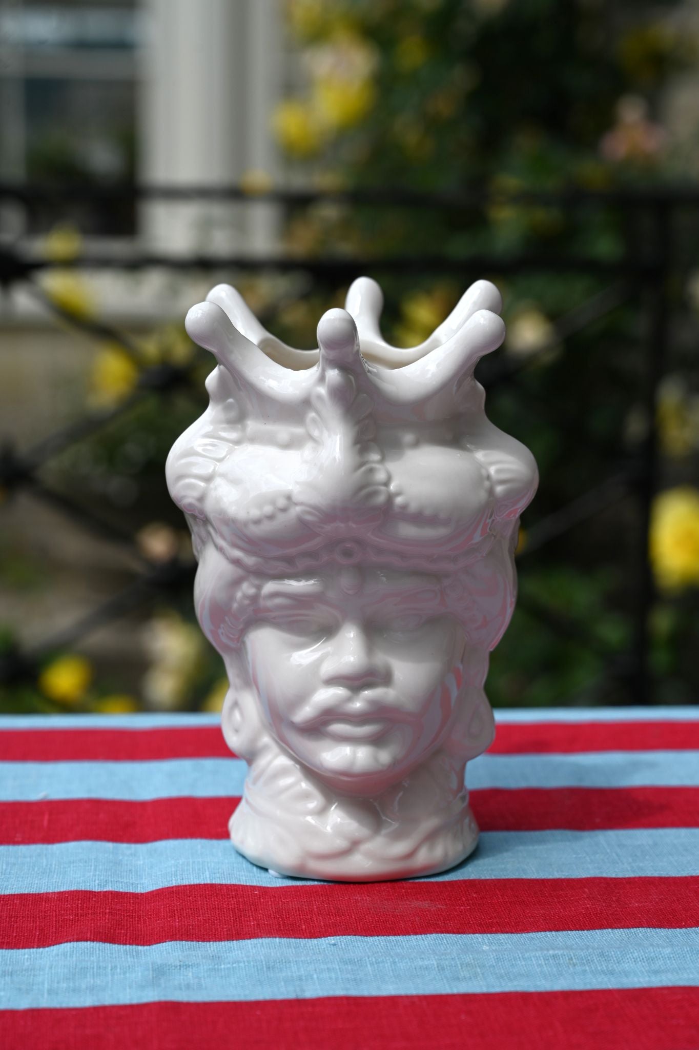 Small Male Italian Ceramic Head Vase