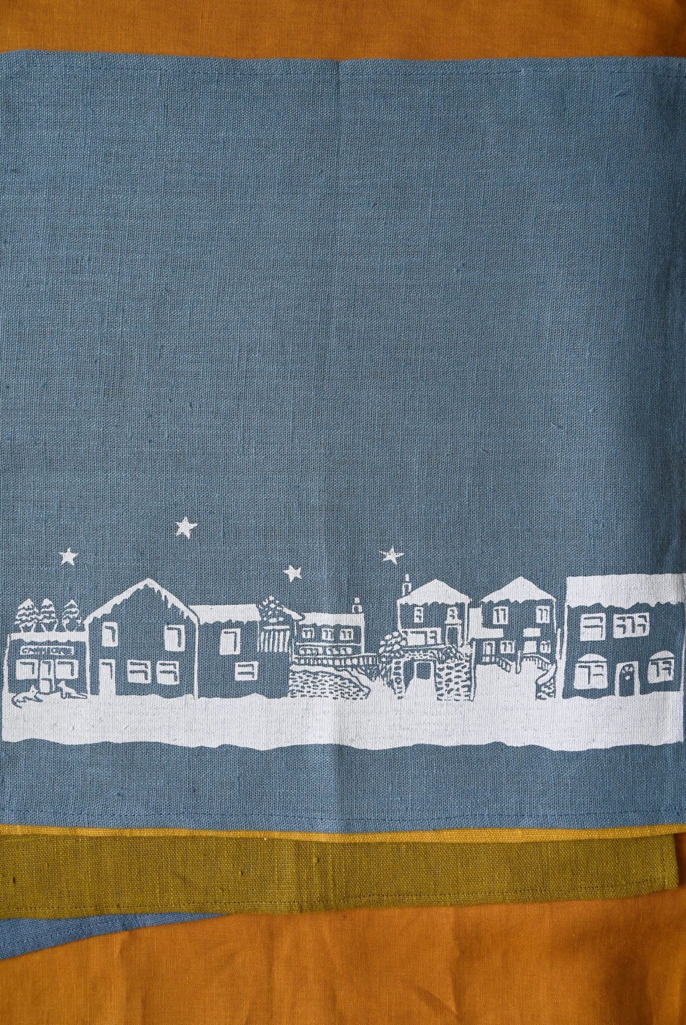 Kate Westcott Houses Linen Napkin in Dusk Blue