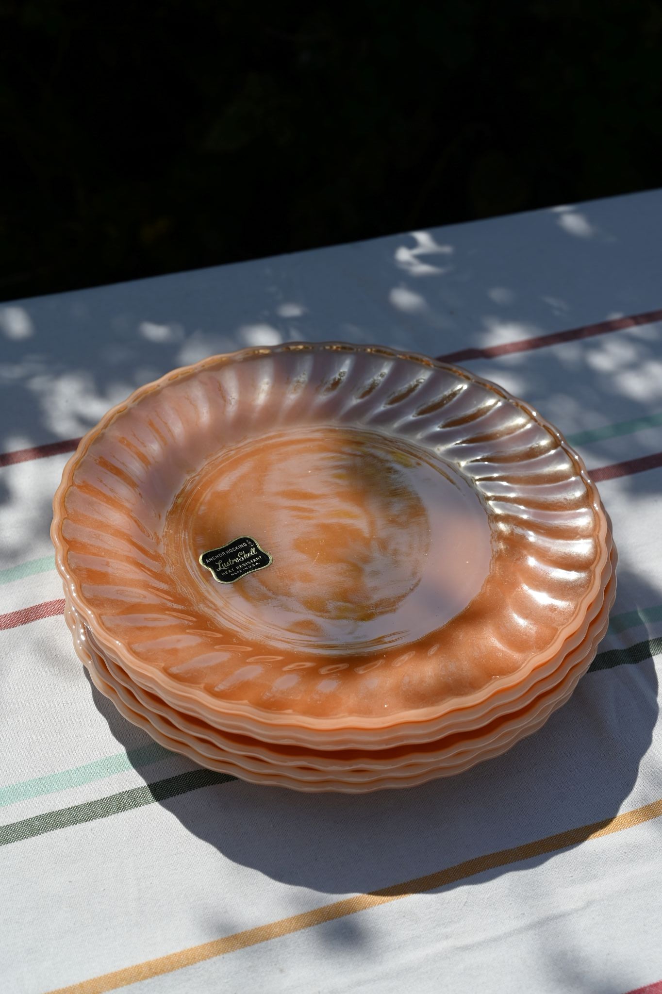 Anchor Hocking Carnival Glass Dinnerware