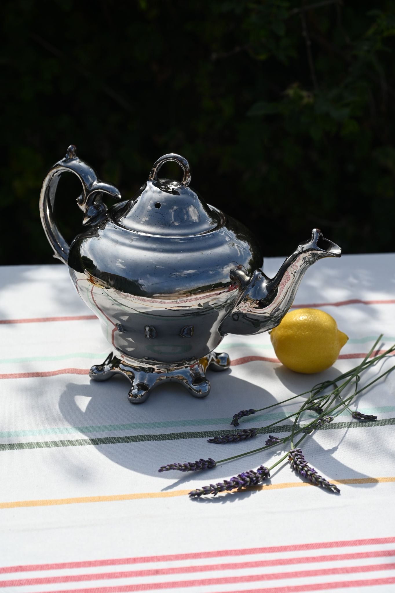 Vintage Silver 1840s Teapot