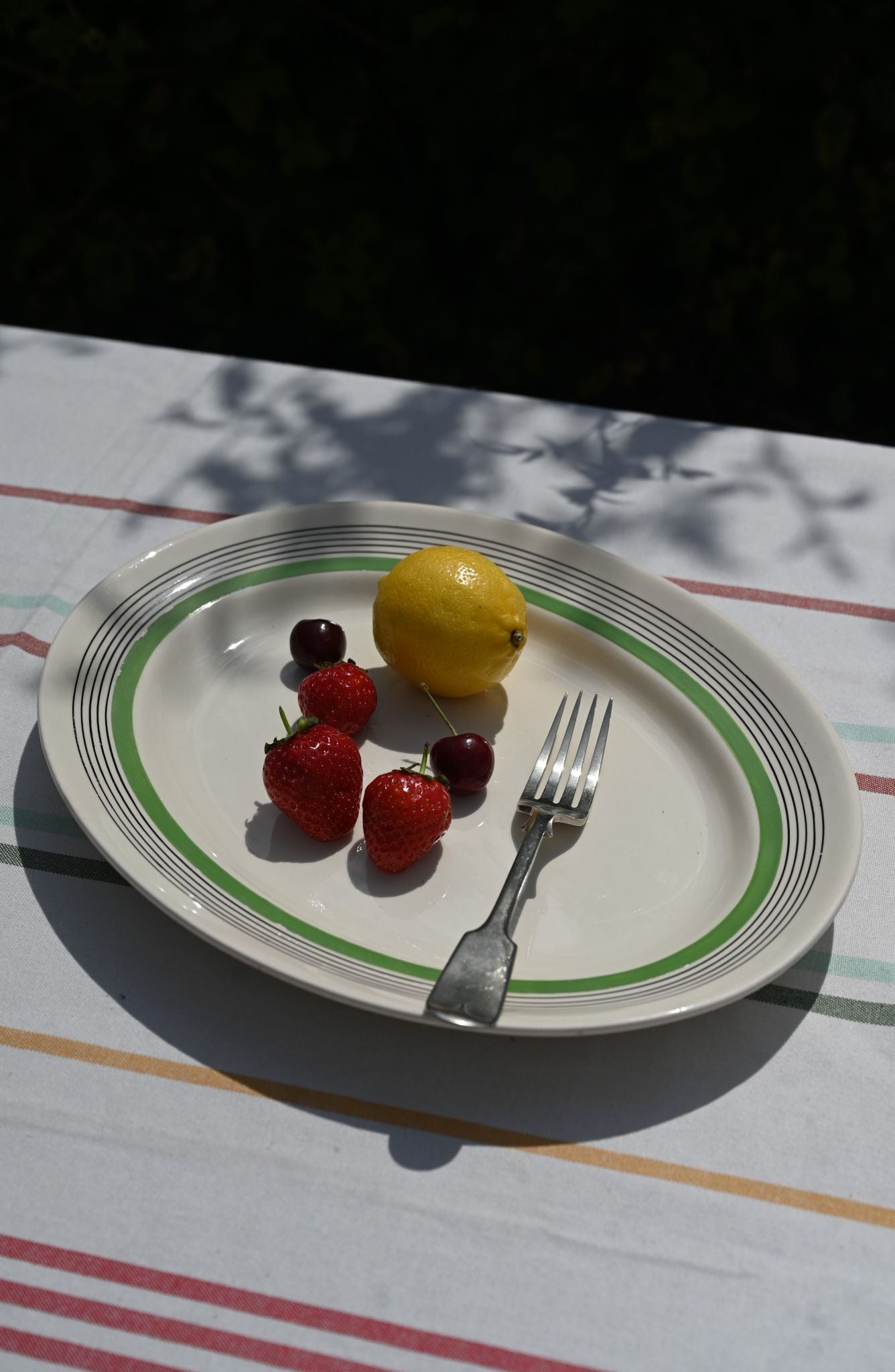 Vintage Royal Doulton Small Striped Platter