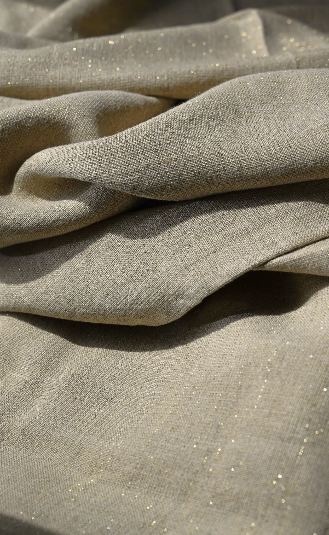 Collection de linge de table métallisé argenté