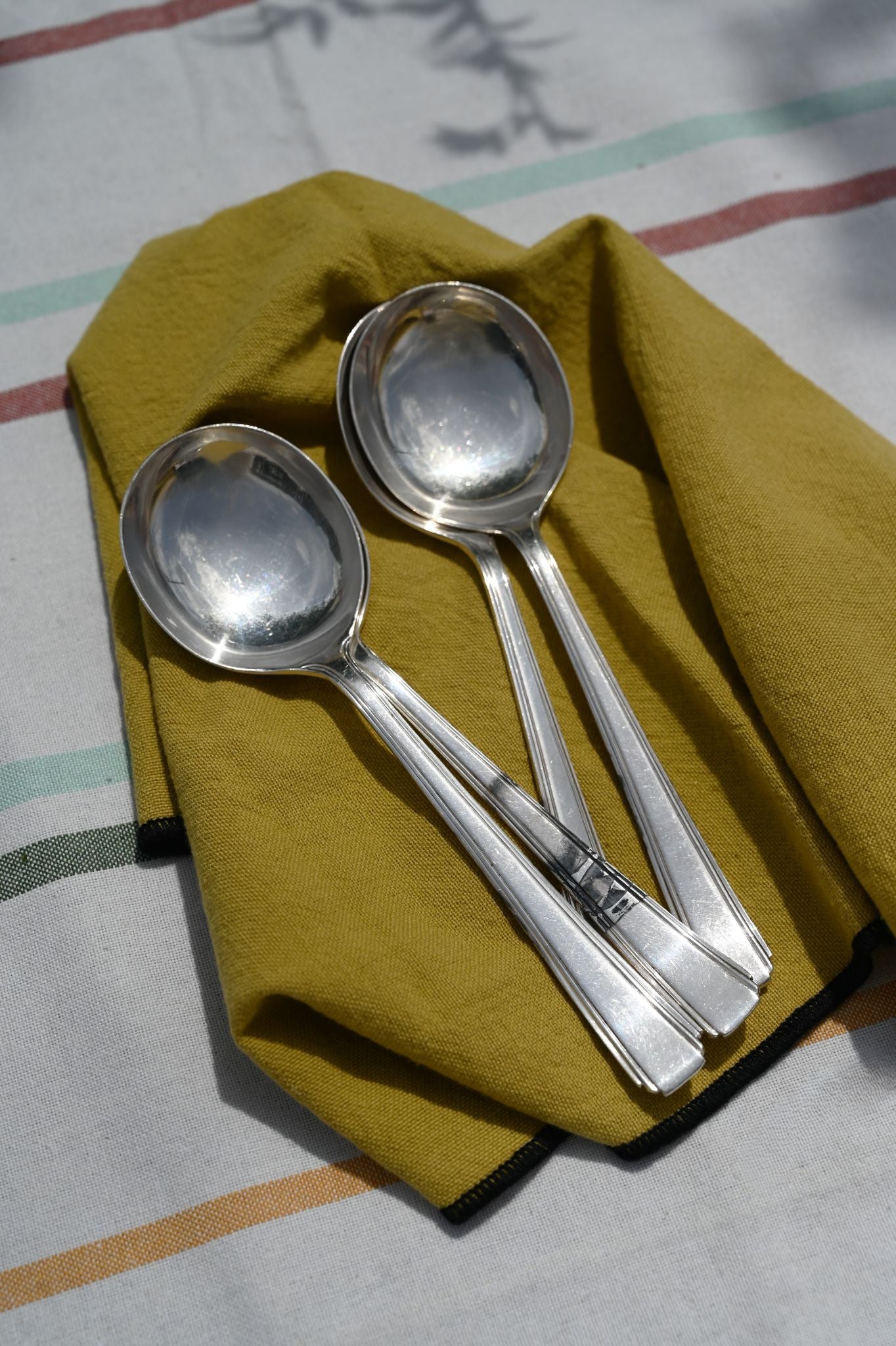 Set of Four Circle Spoons