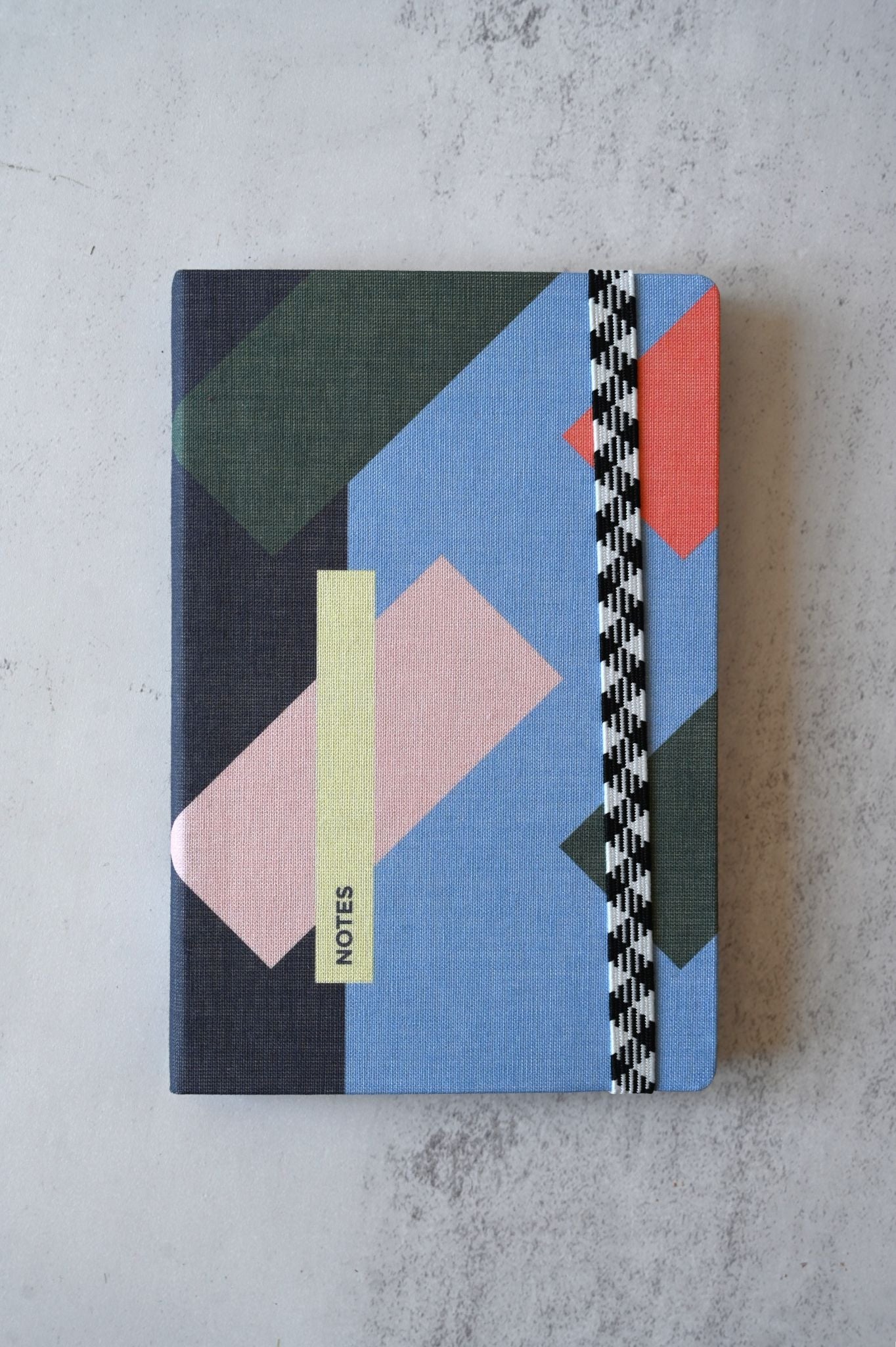 A6 Eighties Blocks Canvas Notebook