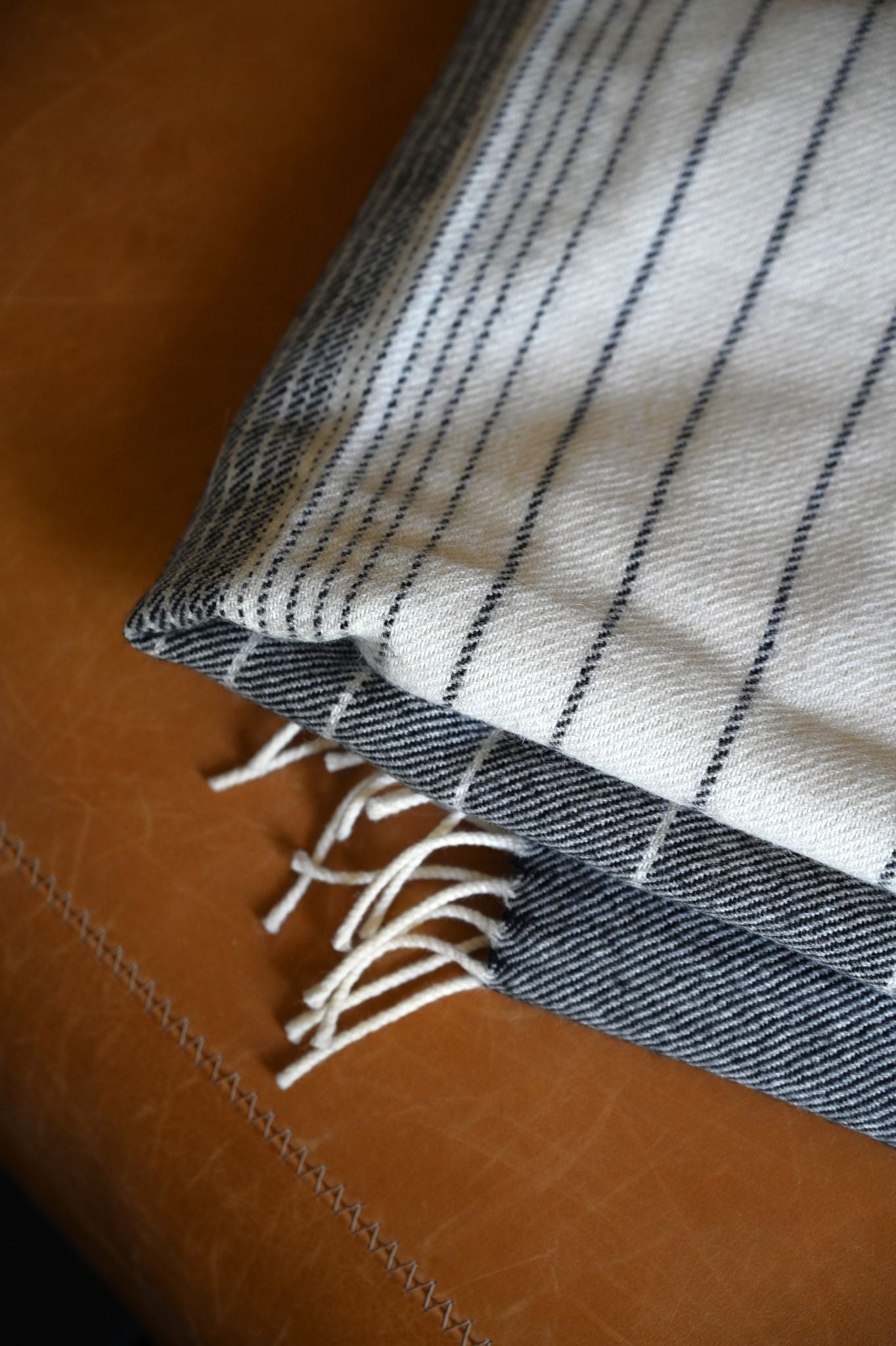 Grey Alpaca and Merino Lambswool Throw