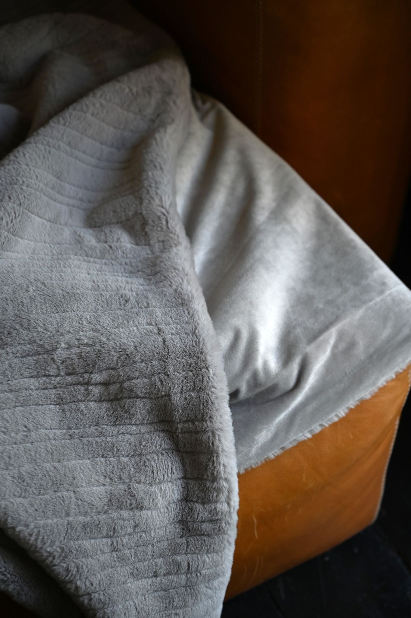 Pearl Super Soft Teddy Pinstripe Throw