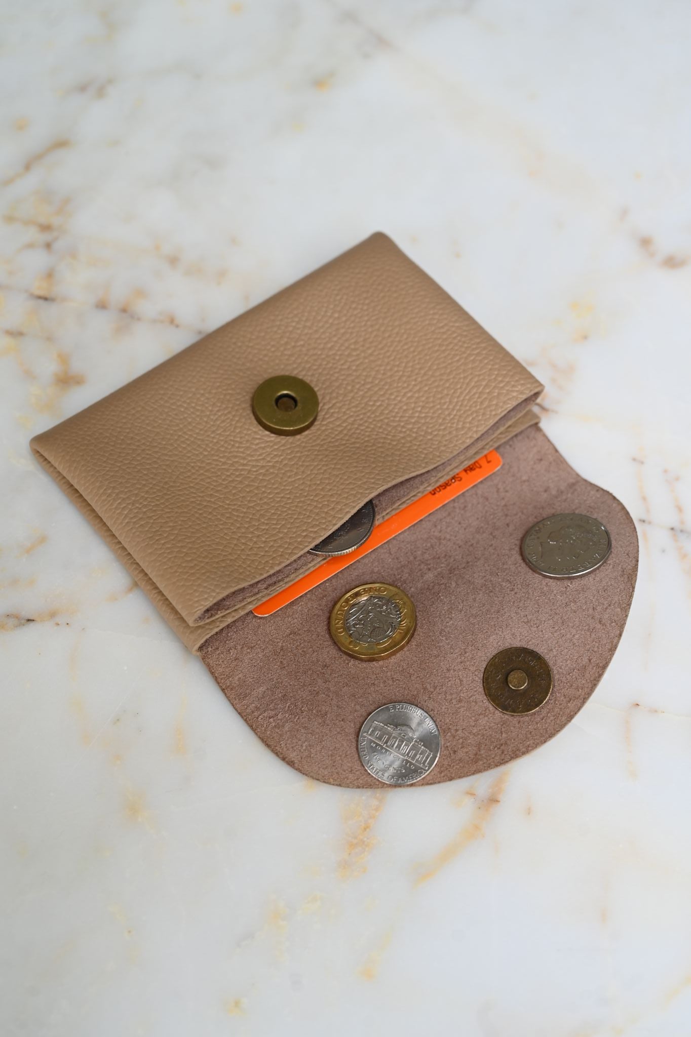 Sac à main Penny en cuir beige