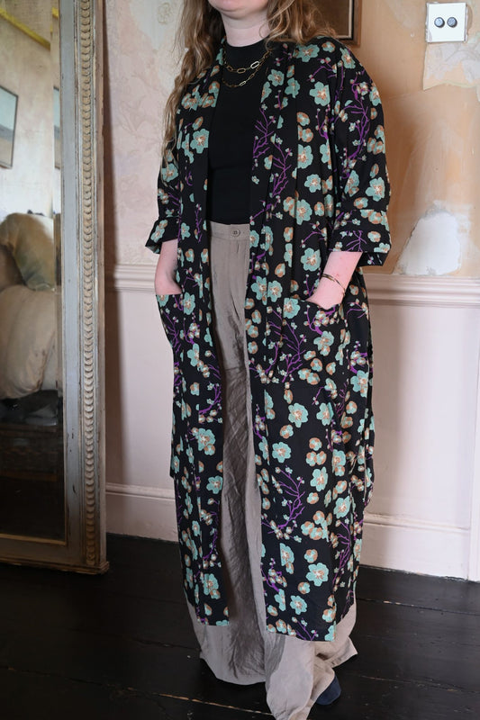 Bedruckte Morgenmäntel aus Baumwolle