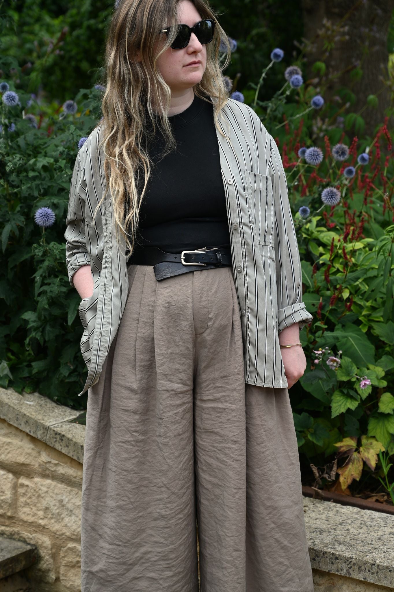 The Lounge Suit in Grey Stripe