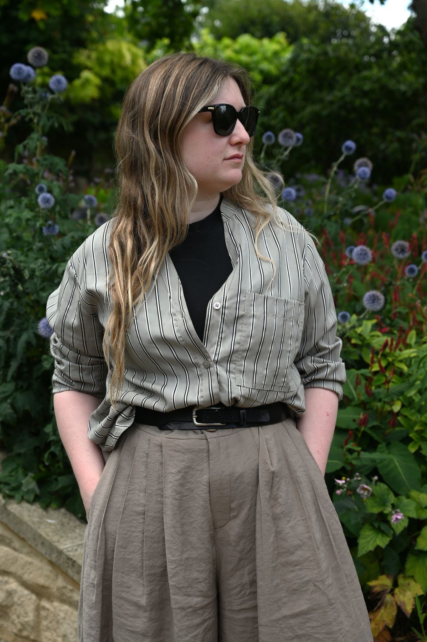 The Lounge Suit in Grey Stripe