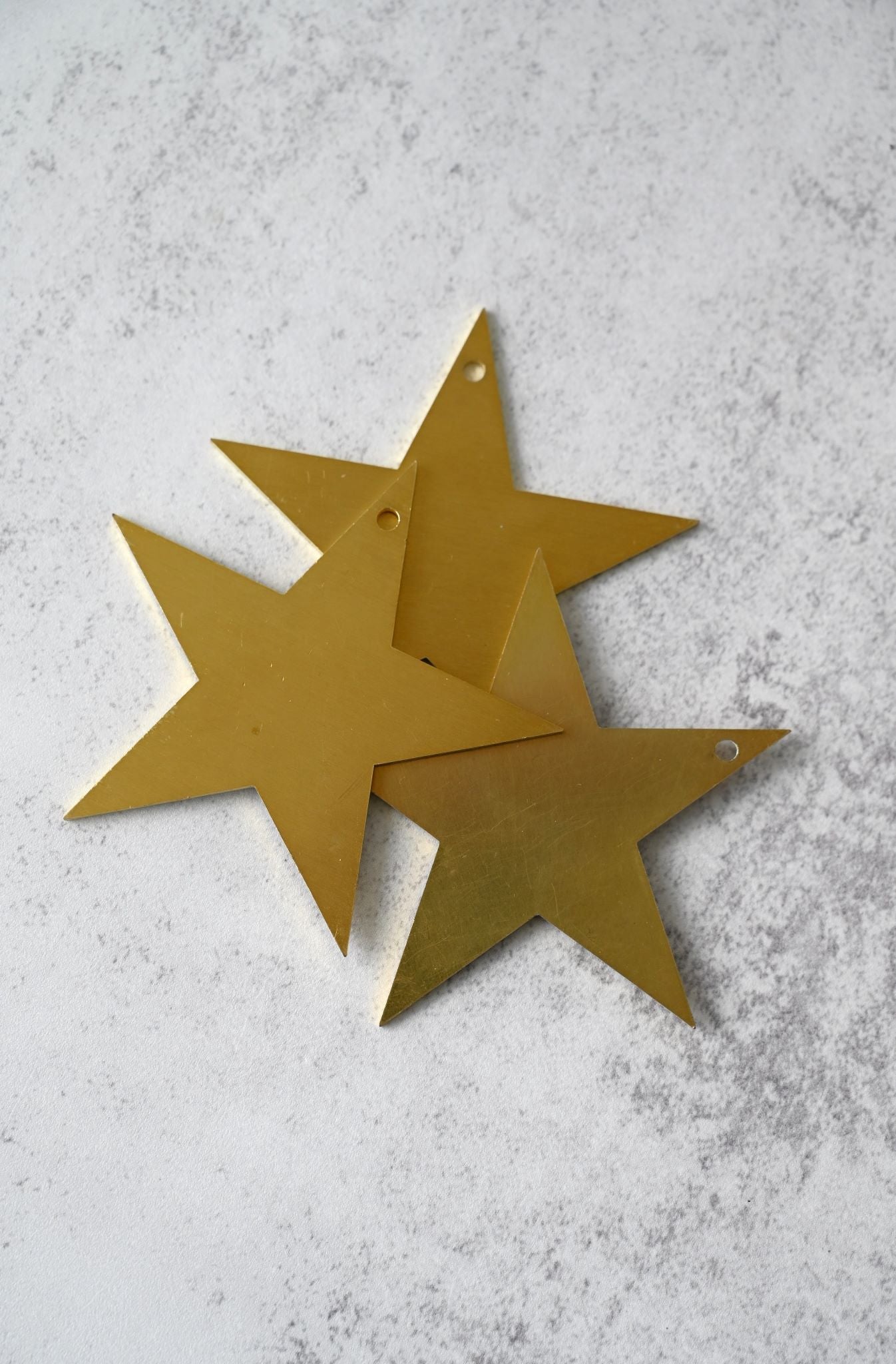 Set of Three Brass Stars