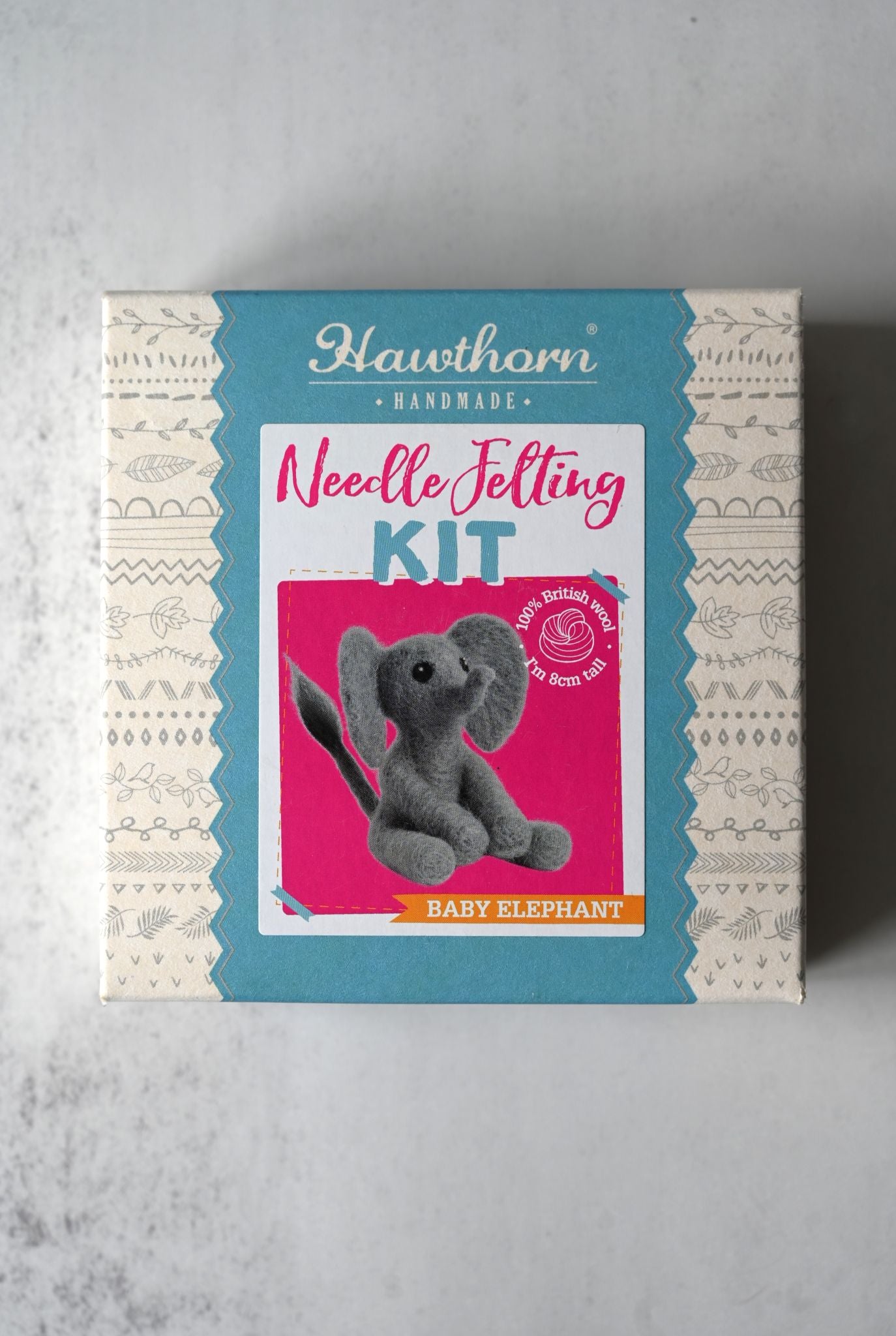 Baby Elephant Mini Felting Kit