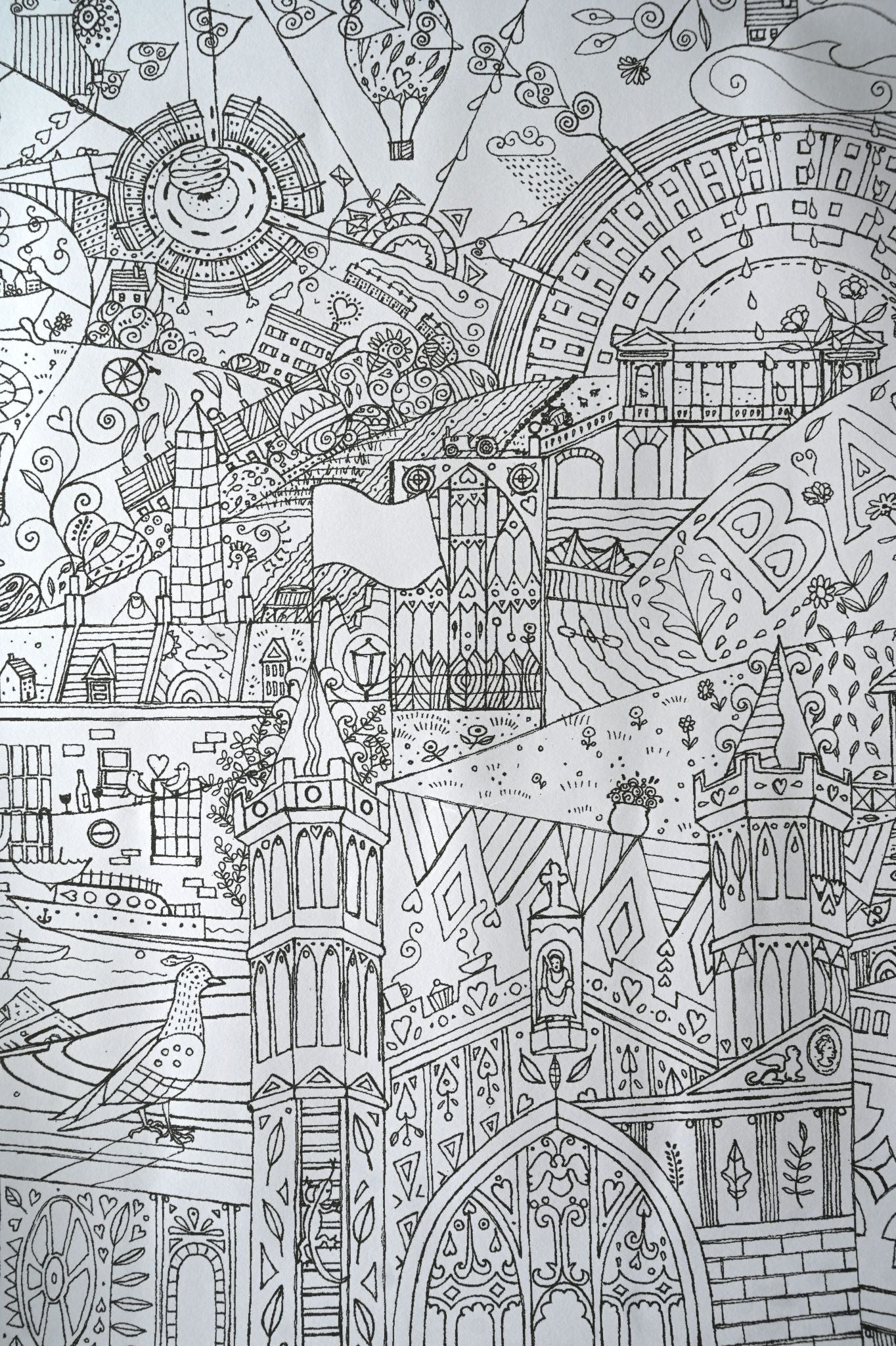 Giant Colouring Poster of Bath