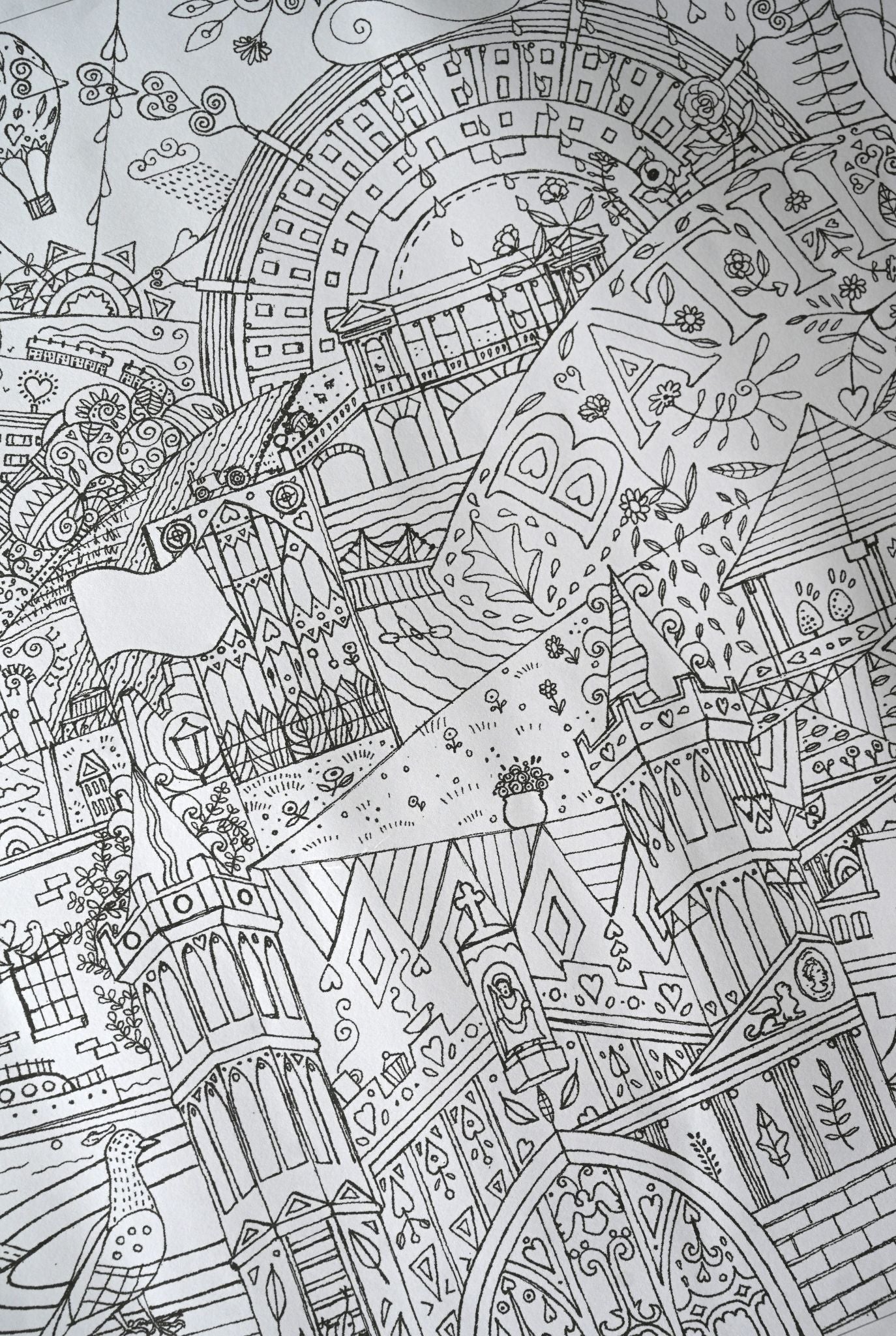 Giant Colouring Poster of Bath