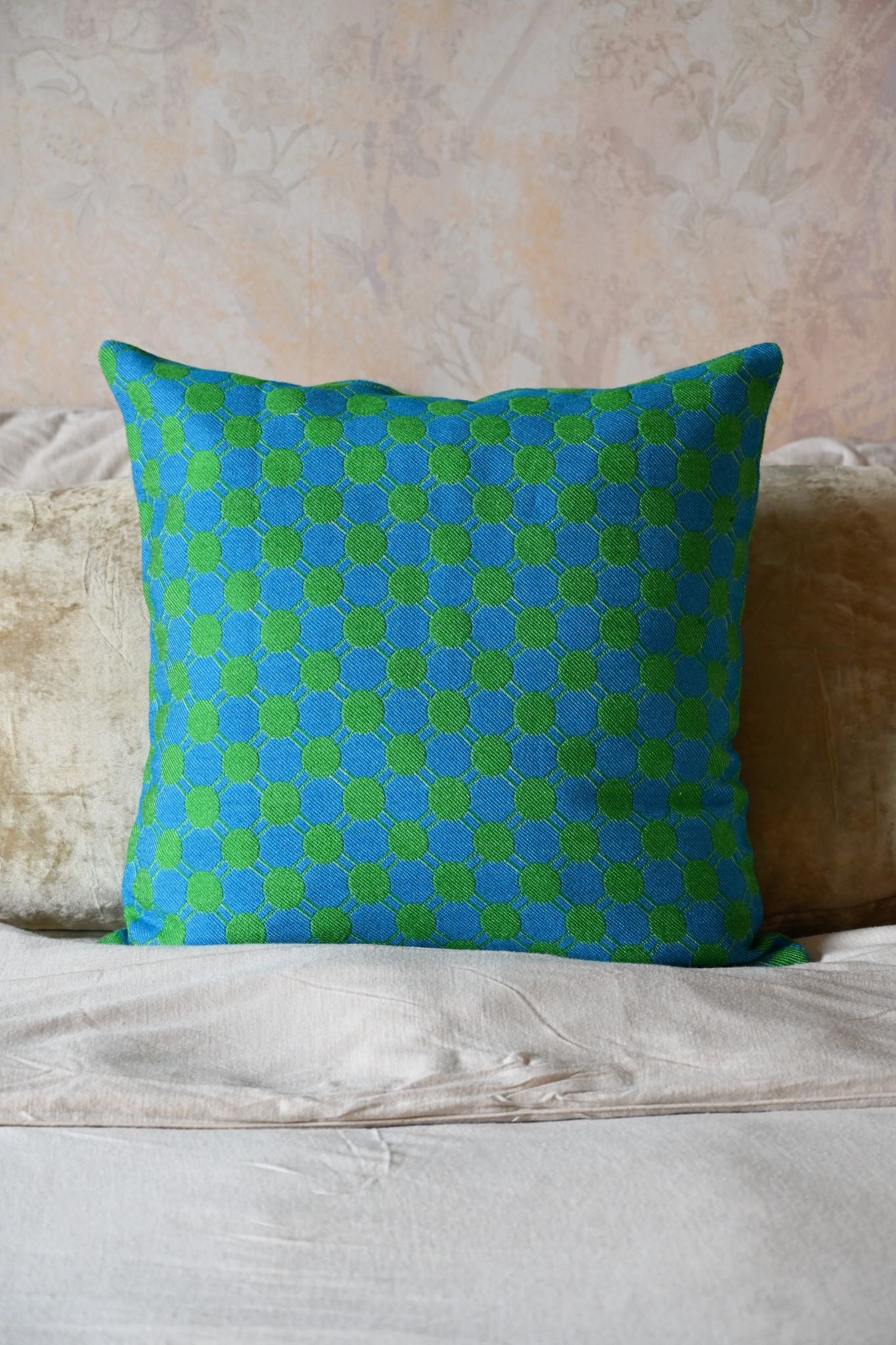 Blue and Green Matsumoto Dot Cushion Collection