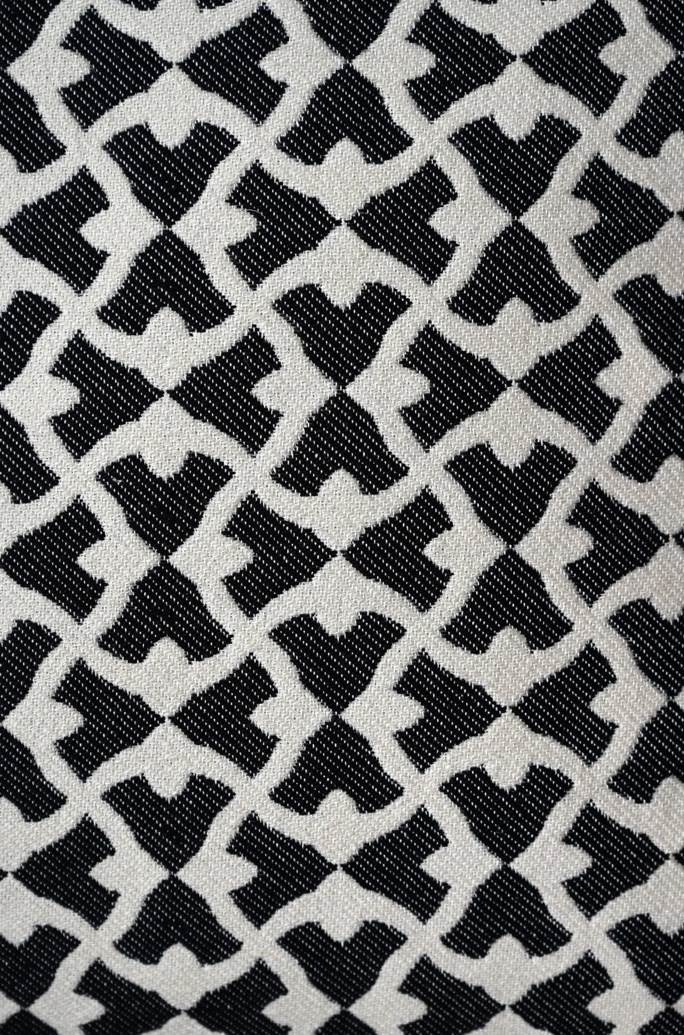 Black and White Wishbone Cushion Collection