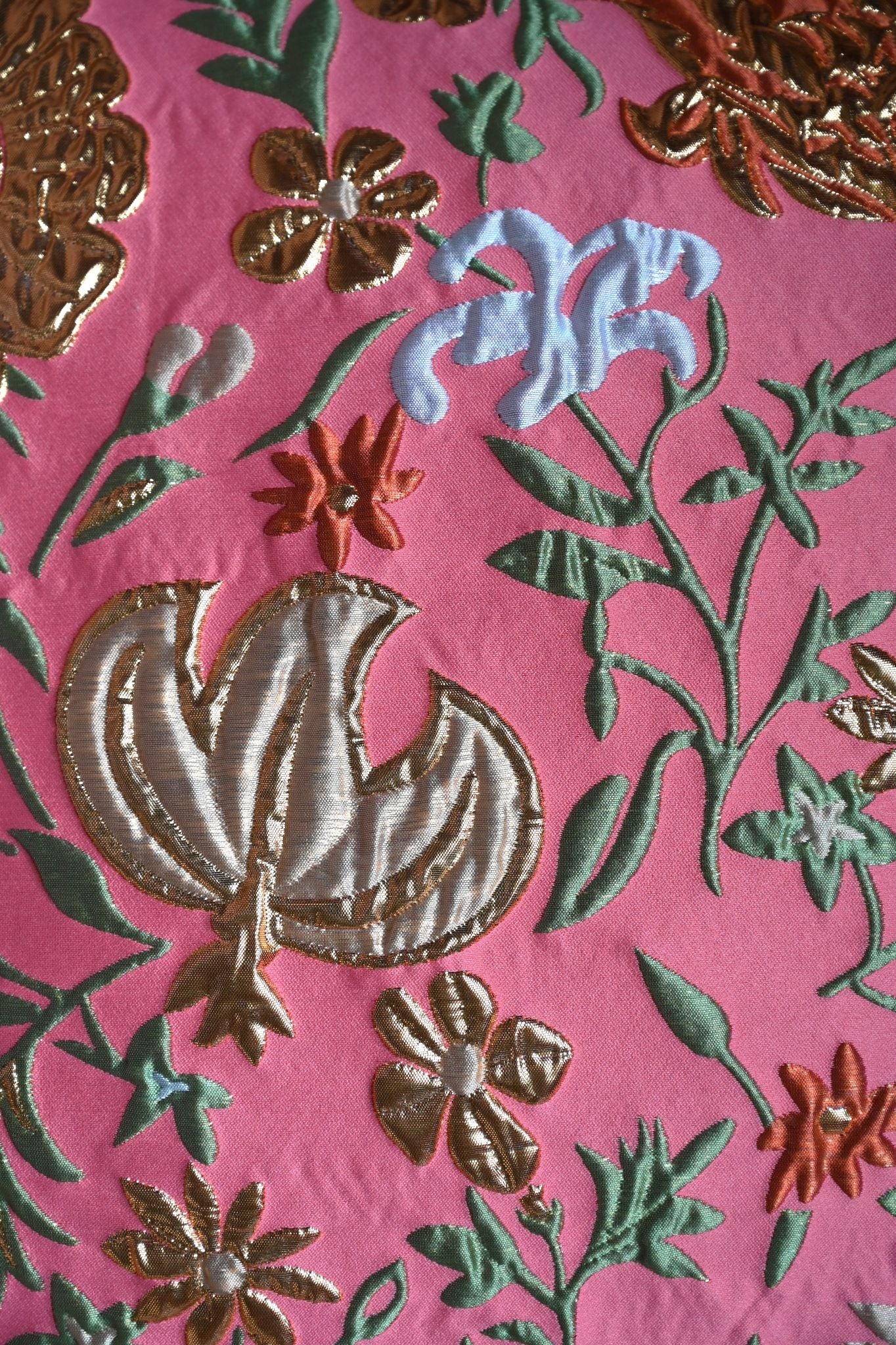 Coral and Peach Champagne Floral Cushion Collection