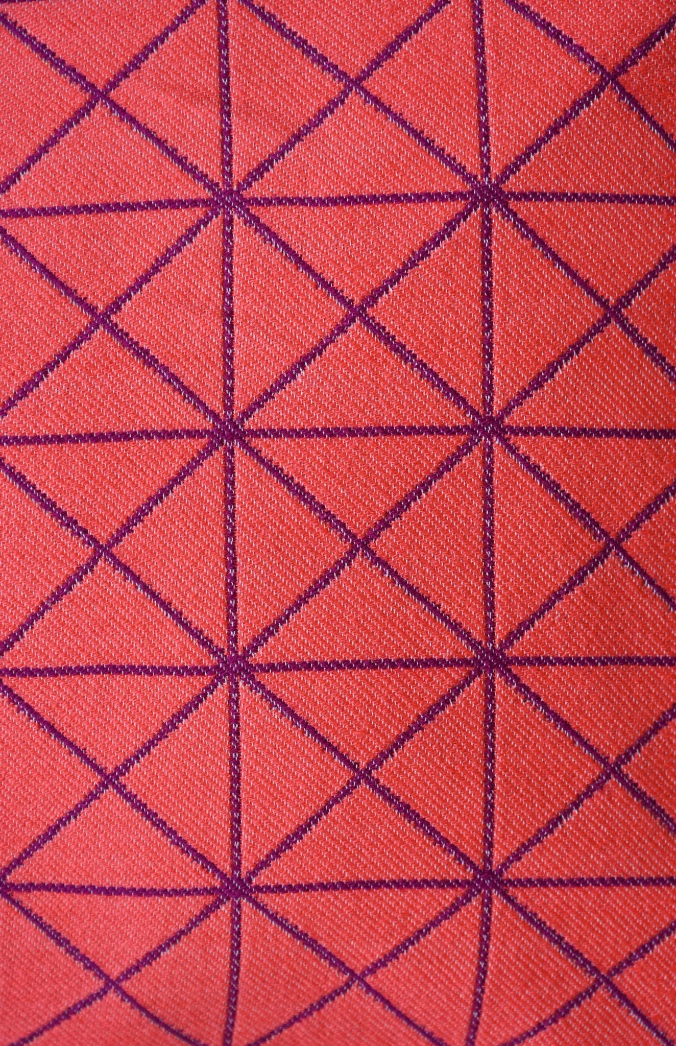 Electric Pink Geometric Triangle Cushion Collection