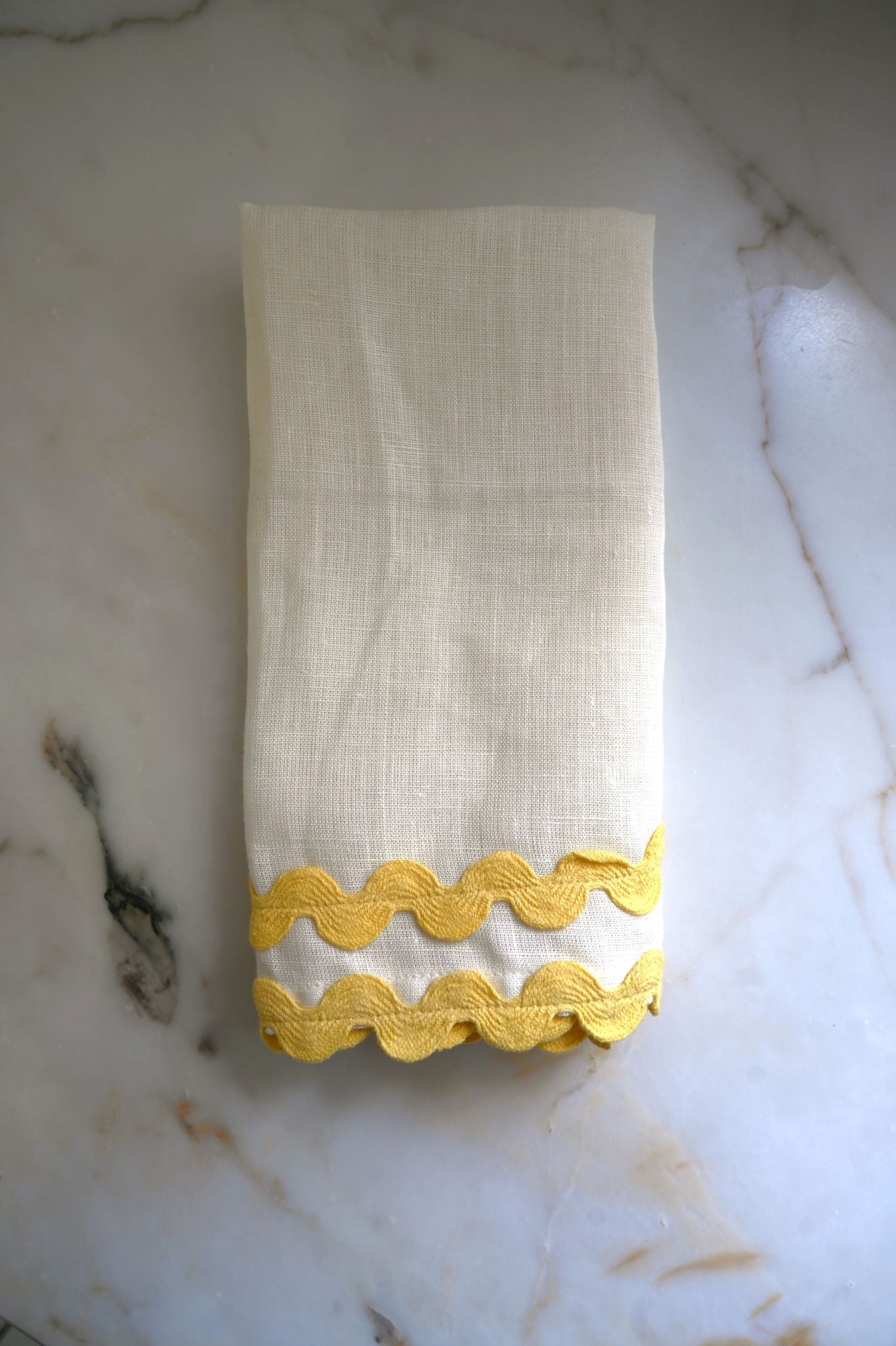 Ric Rac Edge Linen Napkins