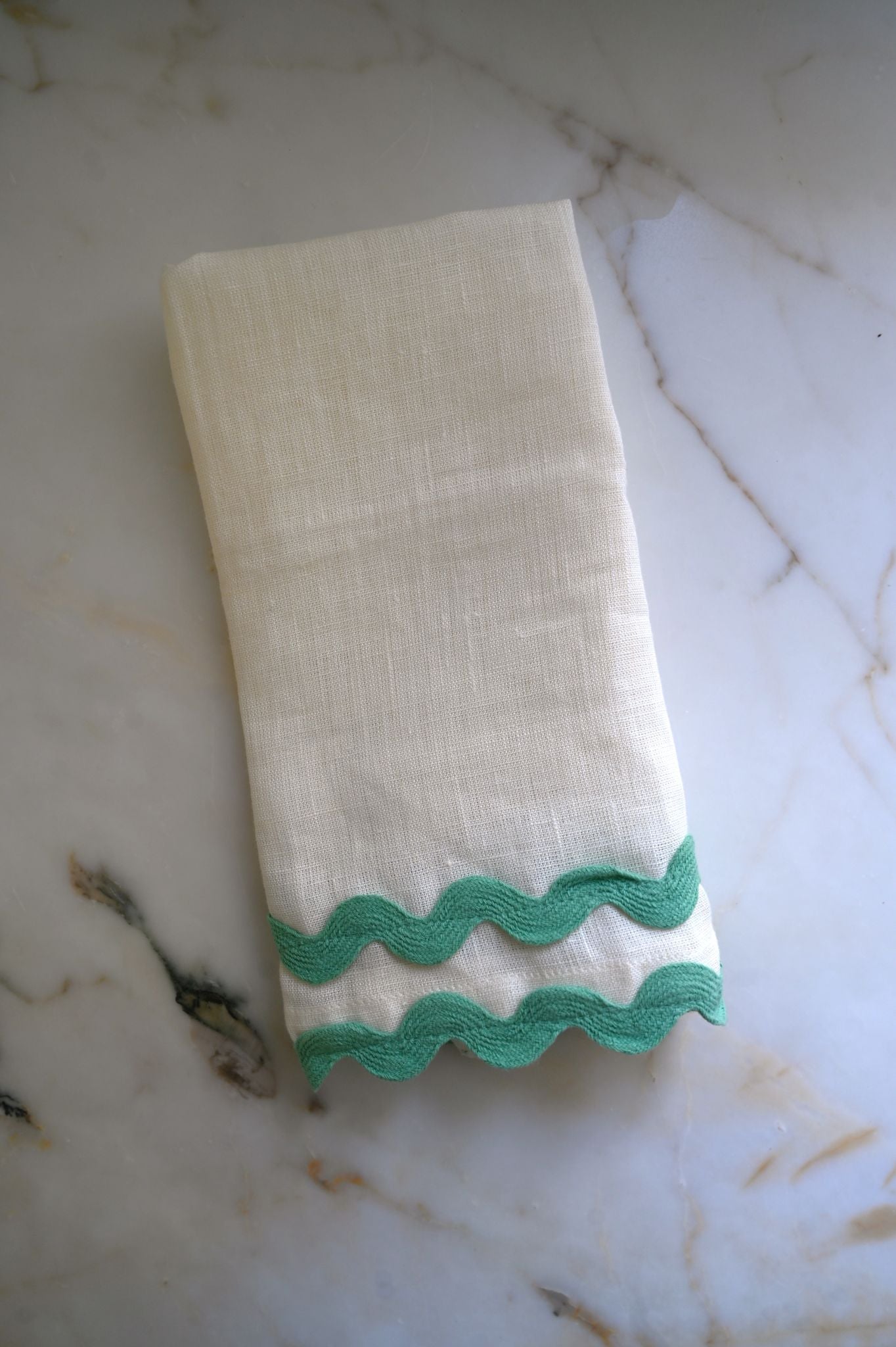 Ric Rac Edge Linen Napkins
