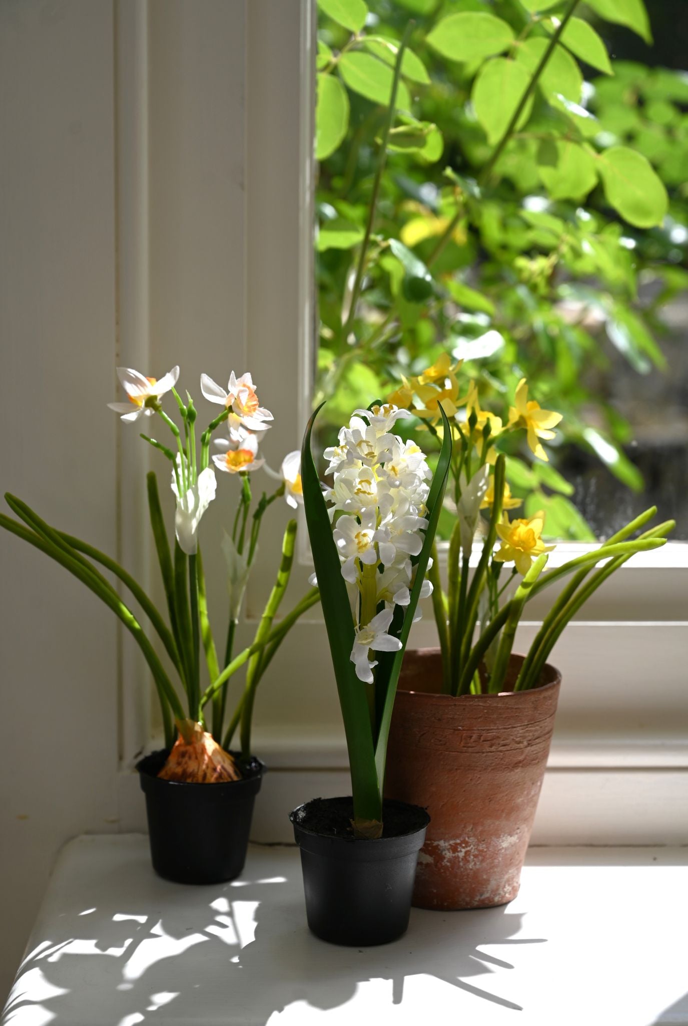 Faux White Daffodil Bulb