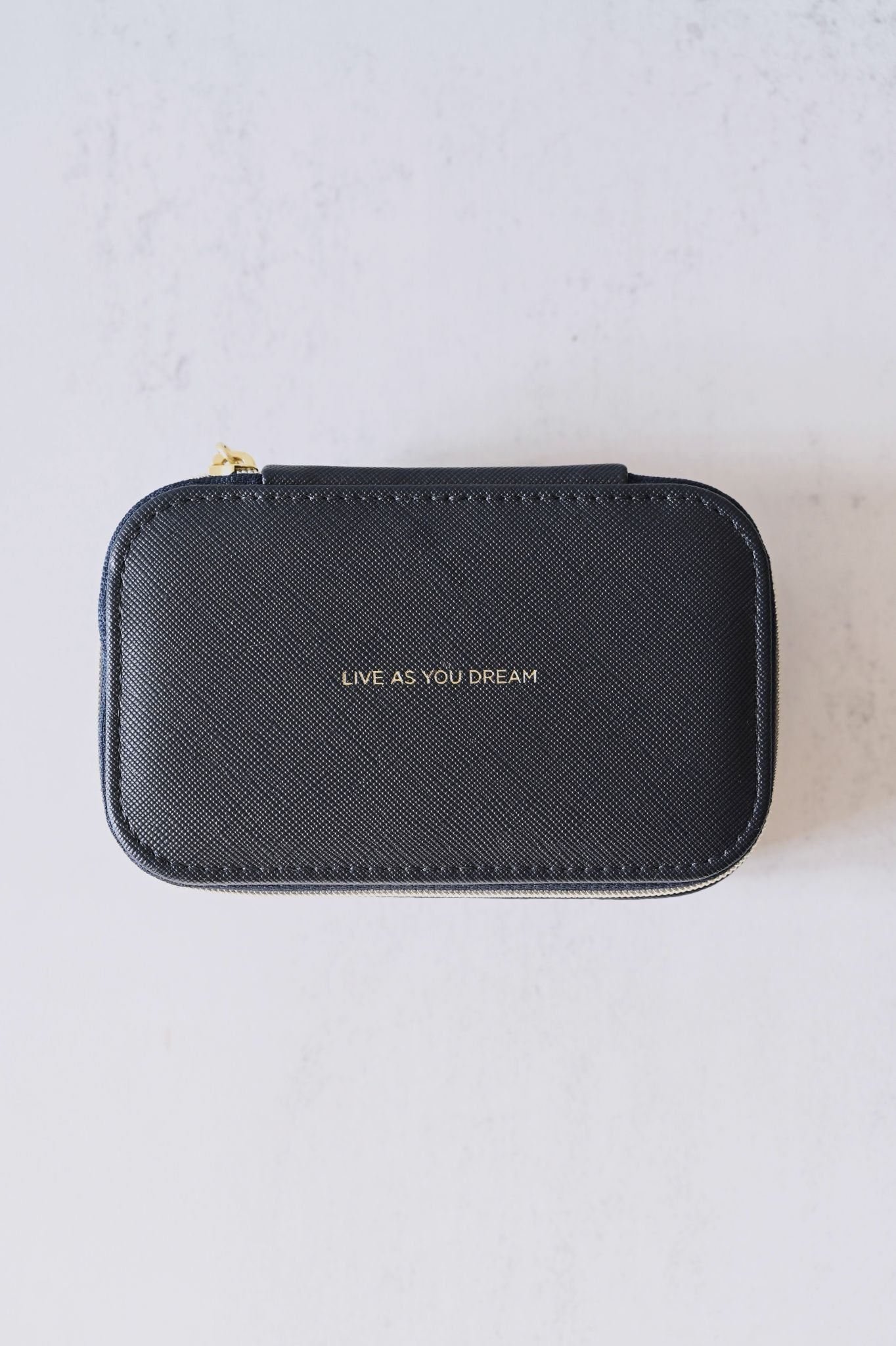 Small Navy Jewellery Case