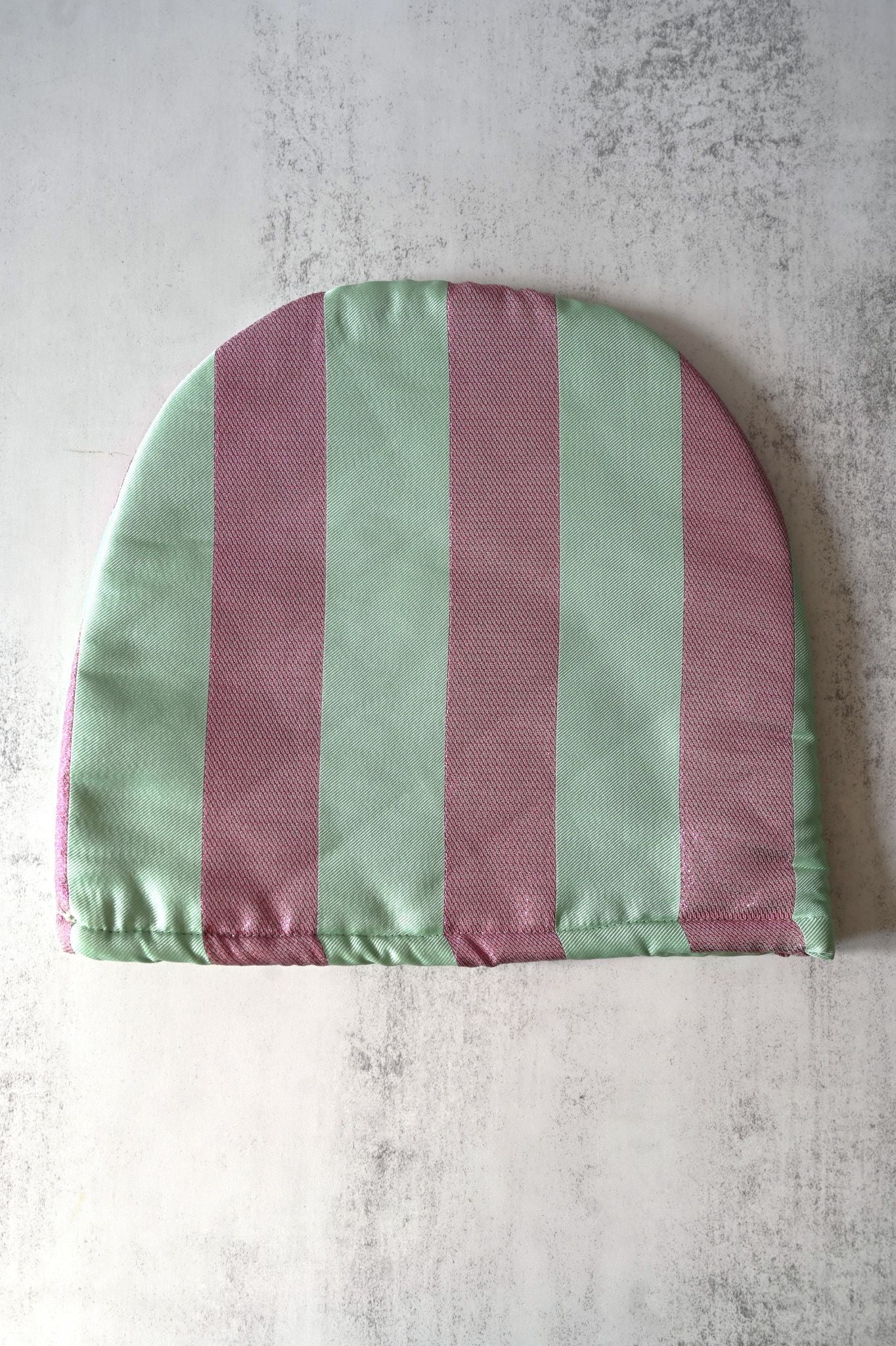 Mint and Pink Stripe Tea Cosy