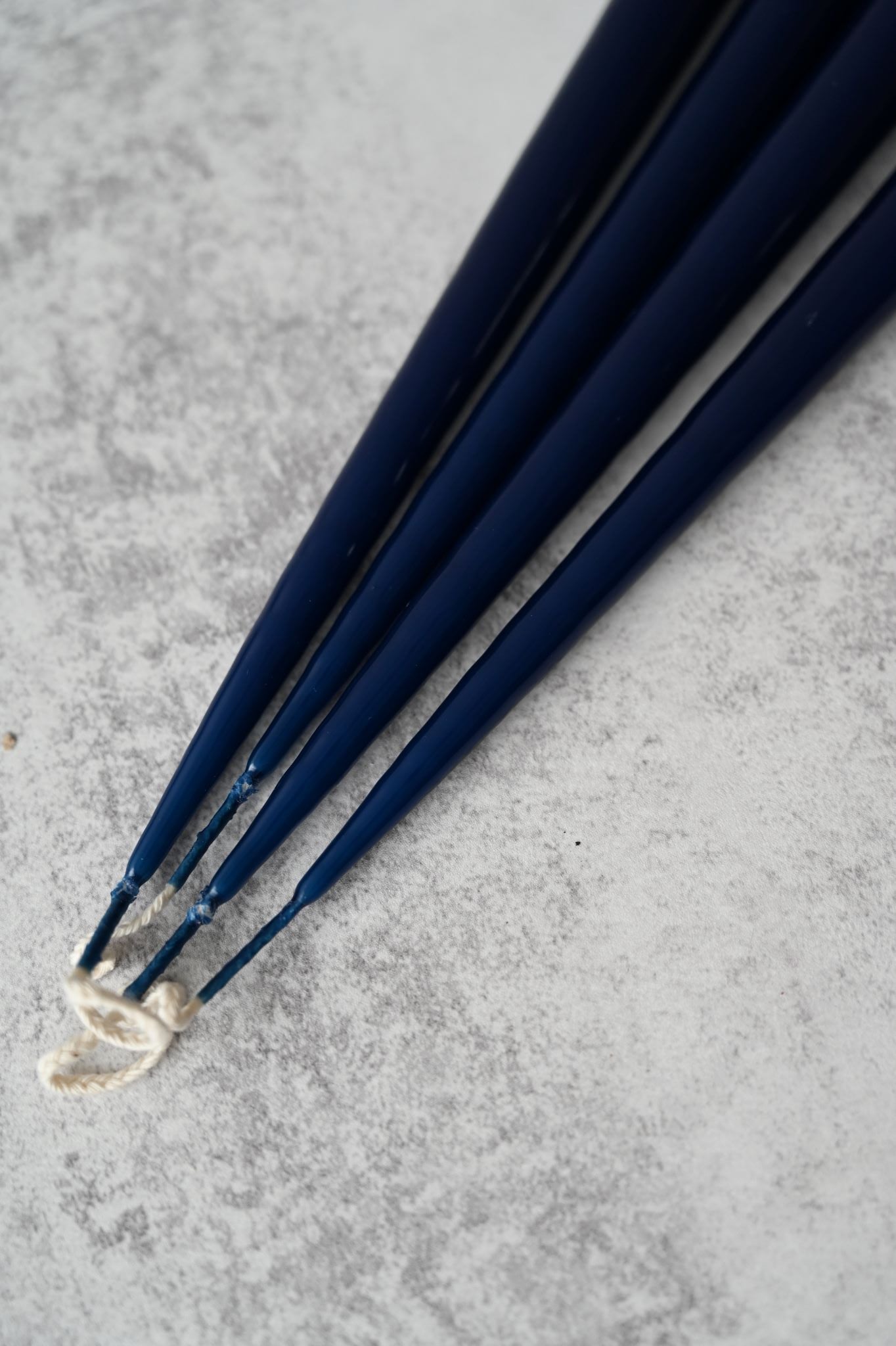 Set of Four Lacquer Royal Navy Taper Candles