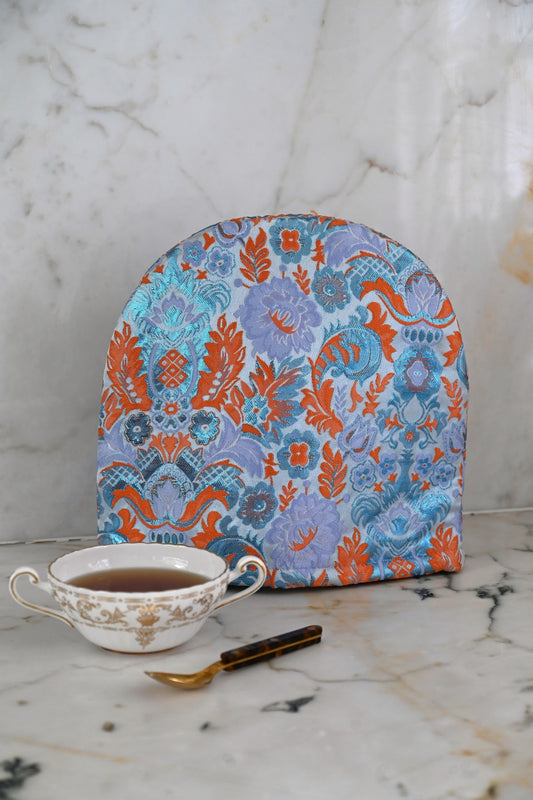 Dagny Blue and Orange Floral Limited Edition Tea Cosy