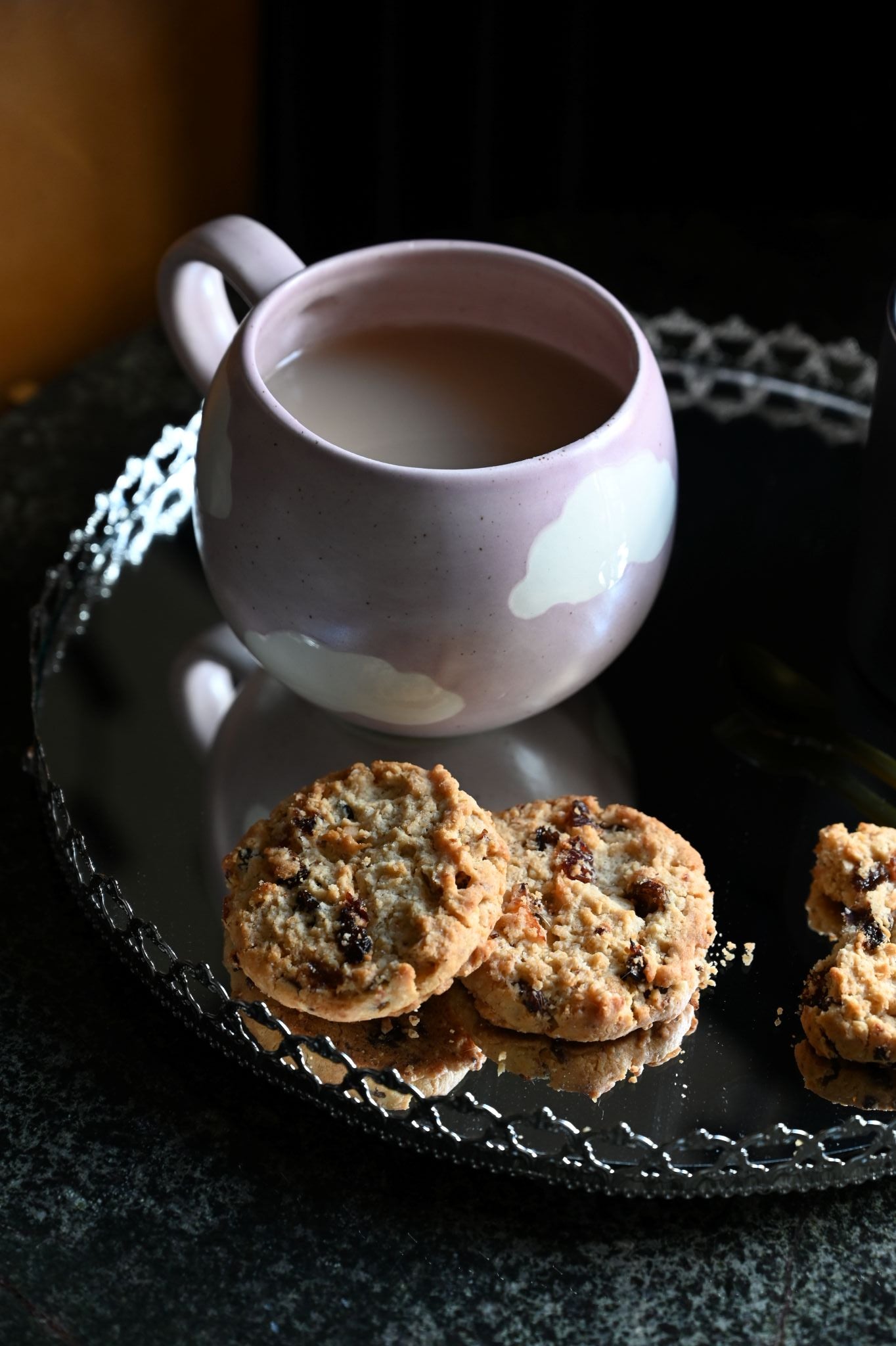 Tasse boule de nuage rose