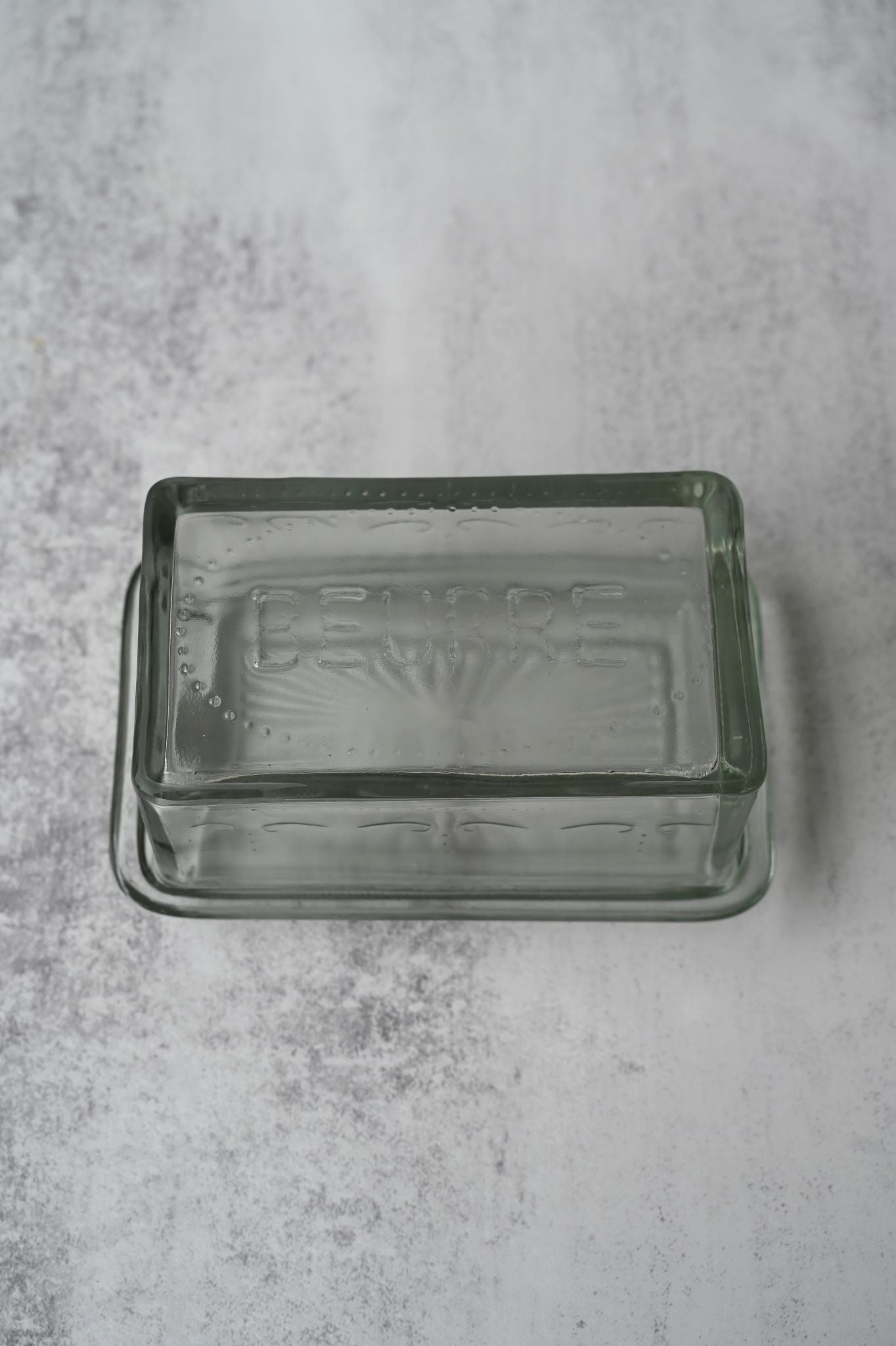 Glas-Beurre-Butterdose