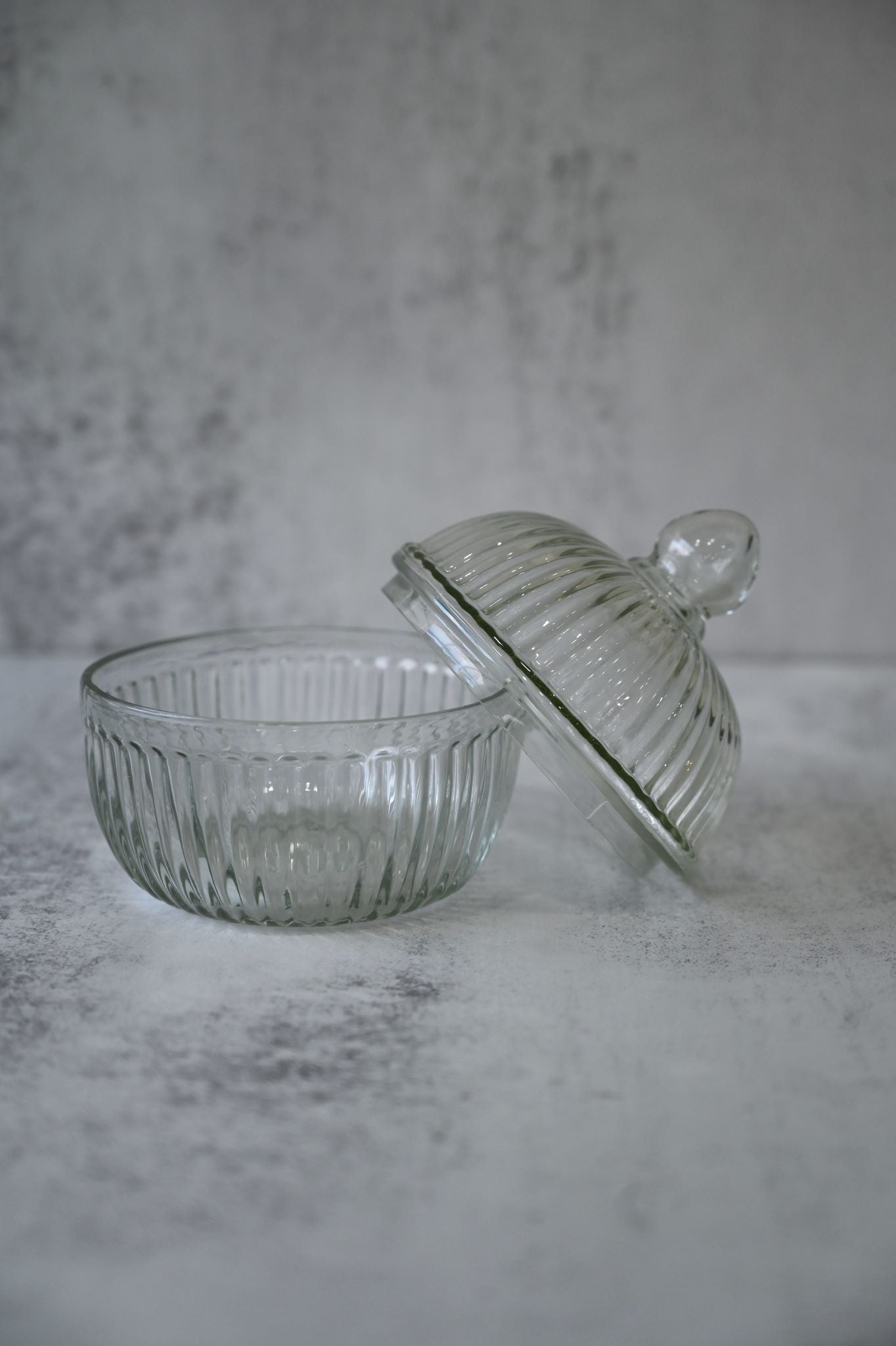 Bocal à bonbons en verre transparent