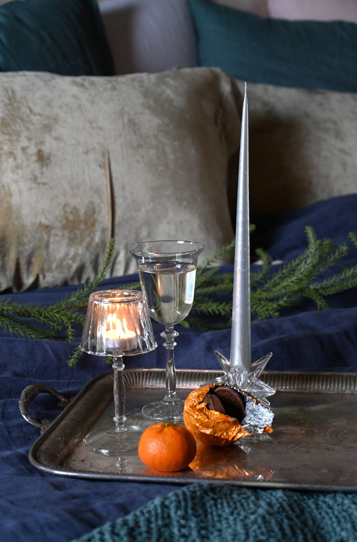 Clear Glass Lamp Shade Tea Light Holders