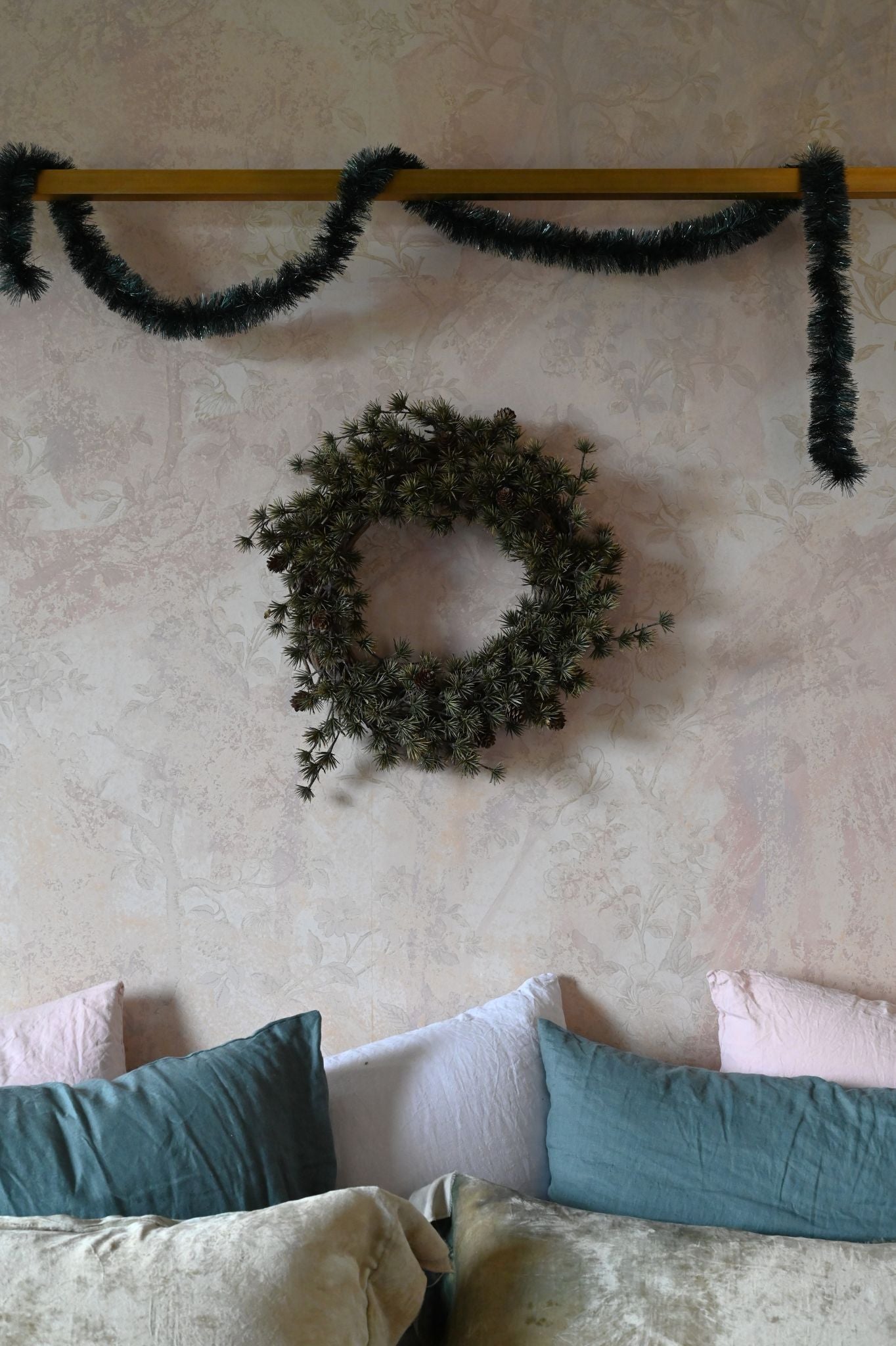 Dark Pinecone Wreath