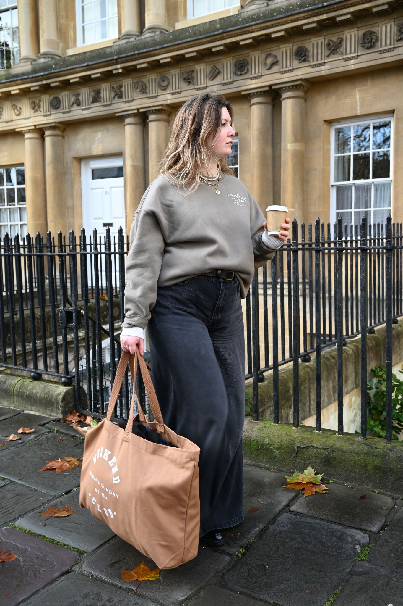 Stone Grey Weekend Club Classic Sweater