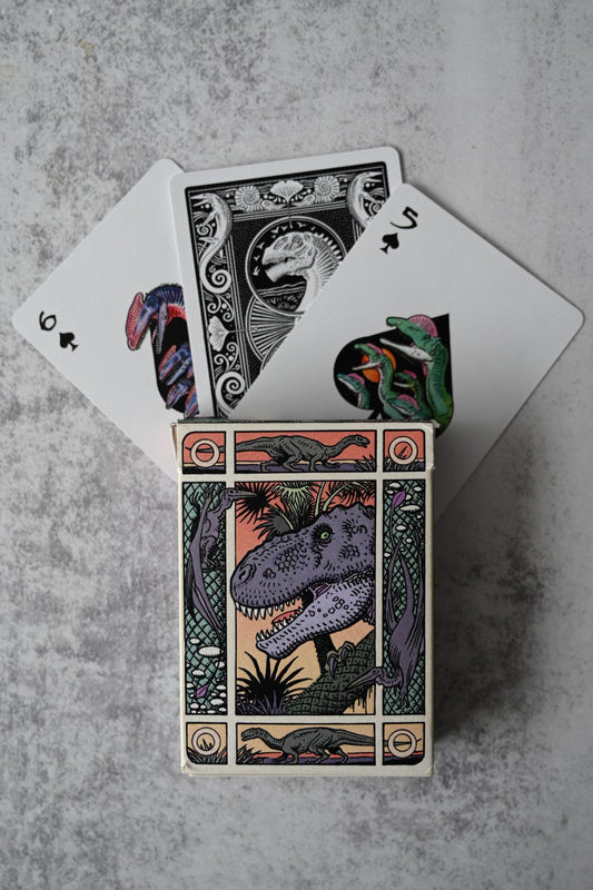 Dinosaurier-Spielkarten