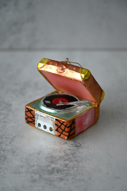 Grammophon Glasdekoration