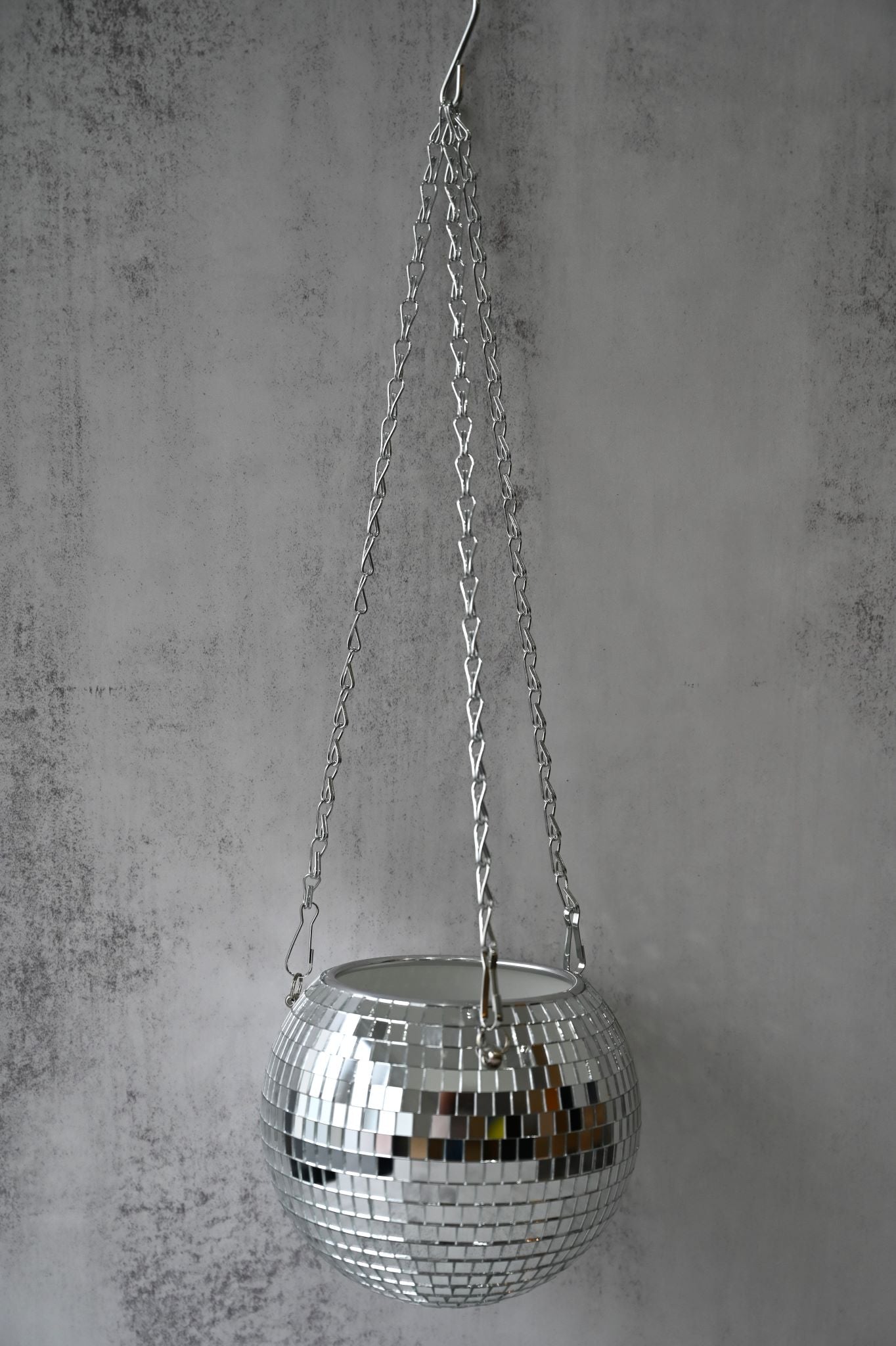 Disco Ball Hanging Planter