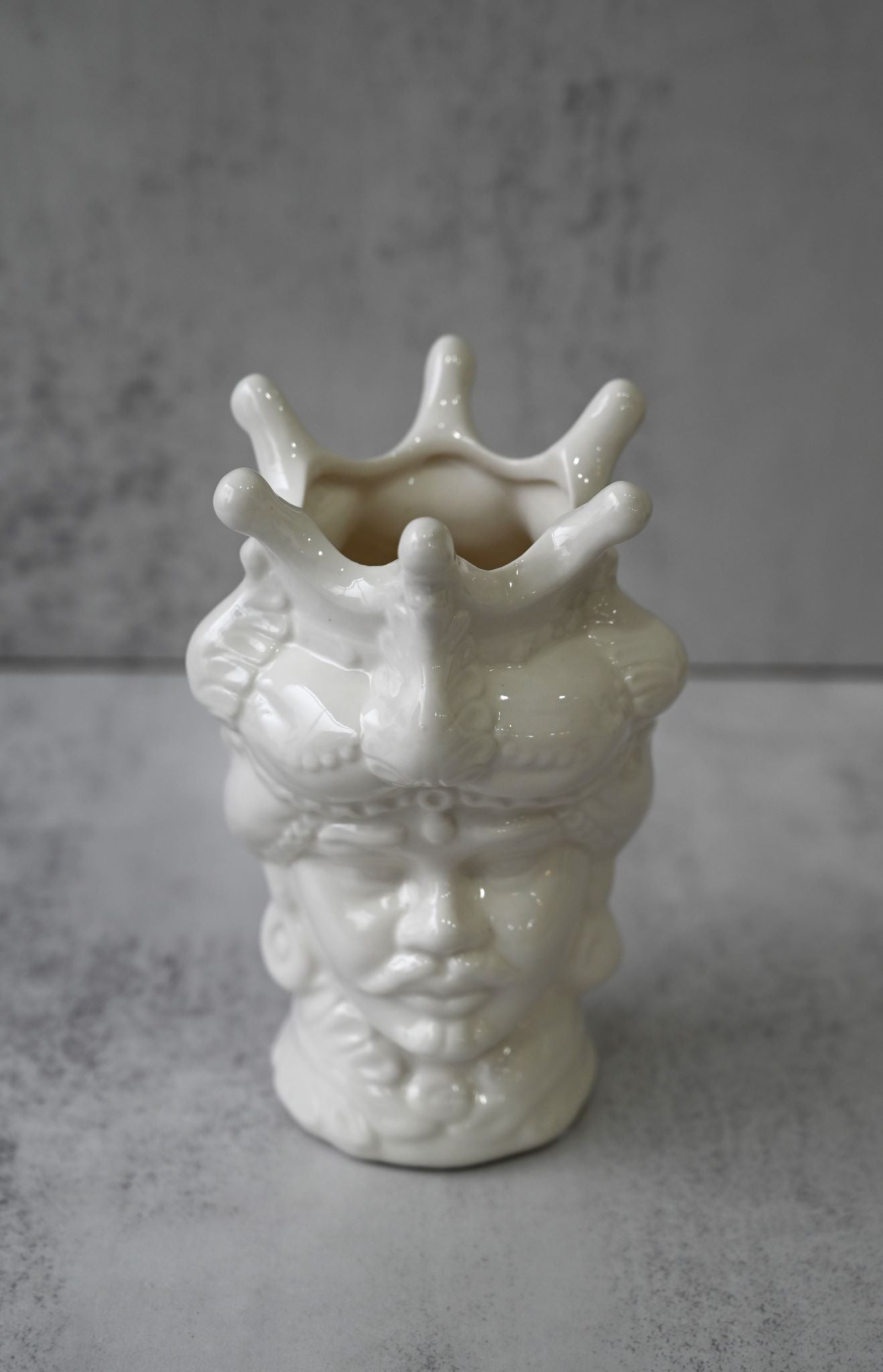 Small Male Italian Ceramic Head Vase
