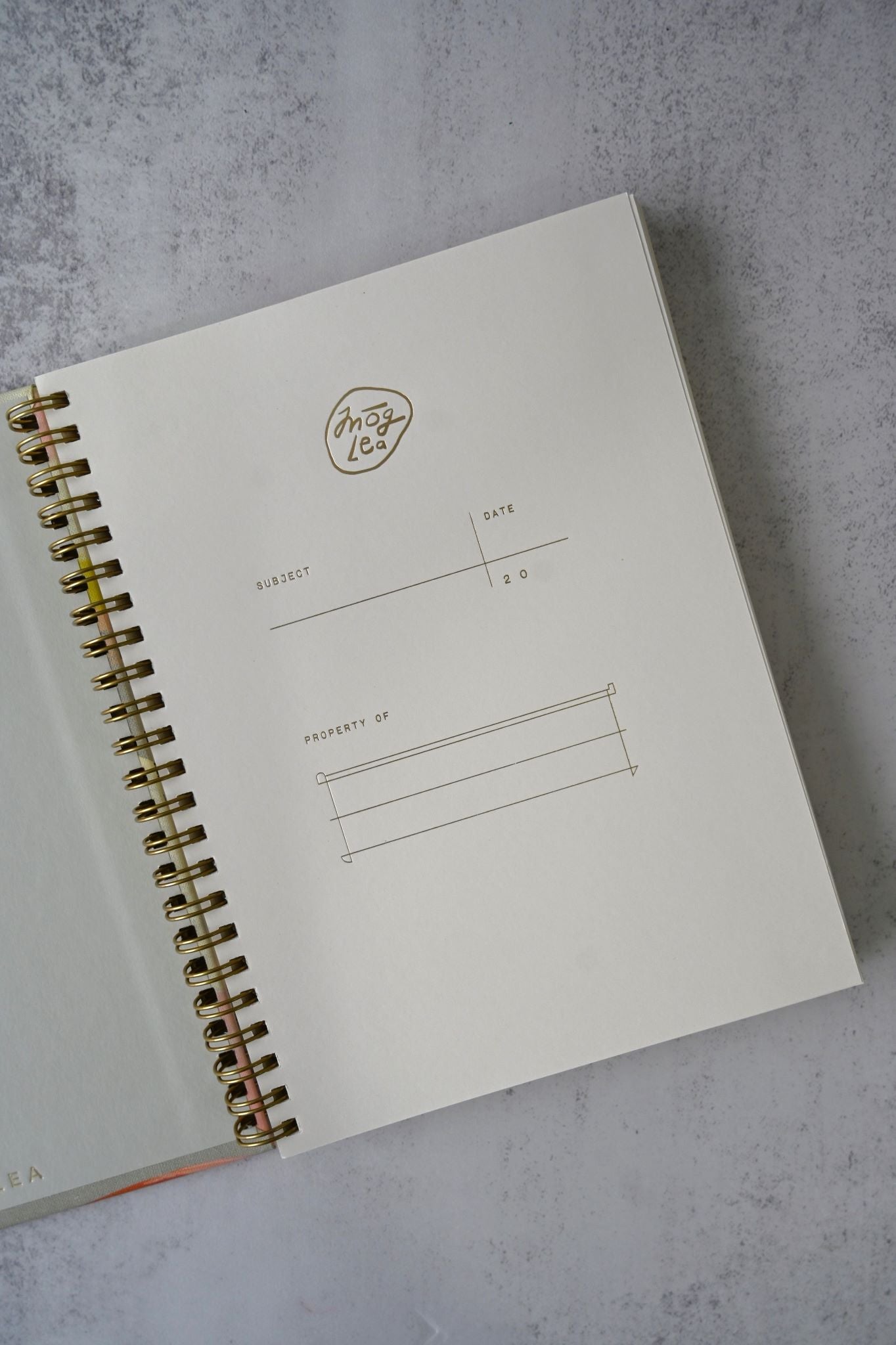 Citron A5 handbemaltes Notizbuch