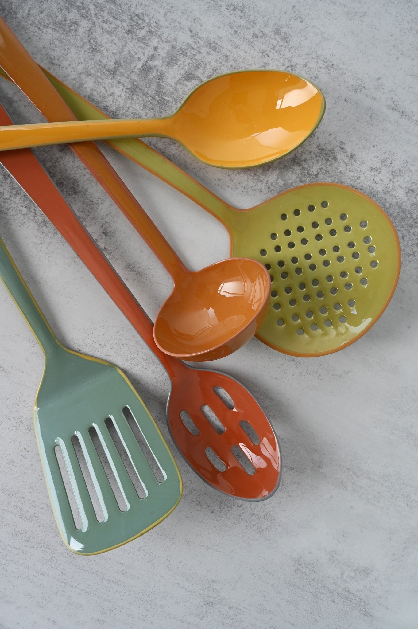 Mango Enamel Mixing Spoon
