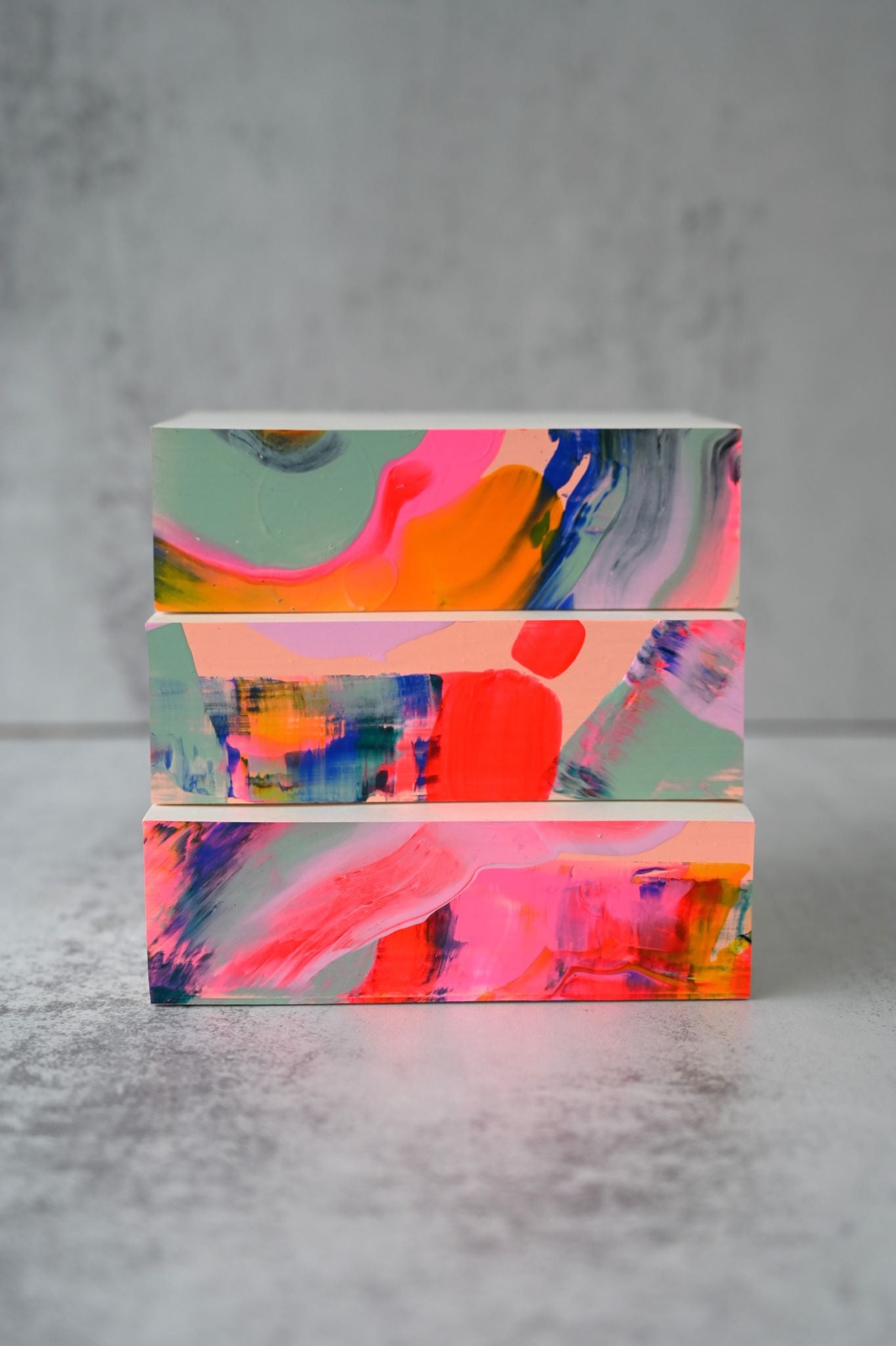Candy Swirl Kleiner handbemalter Notizblock