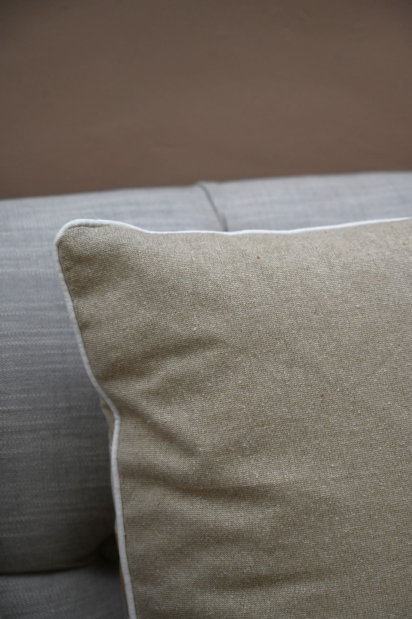 Square Geometric Embroidered Cushion