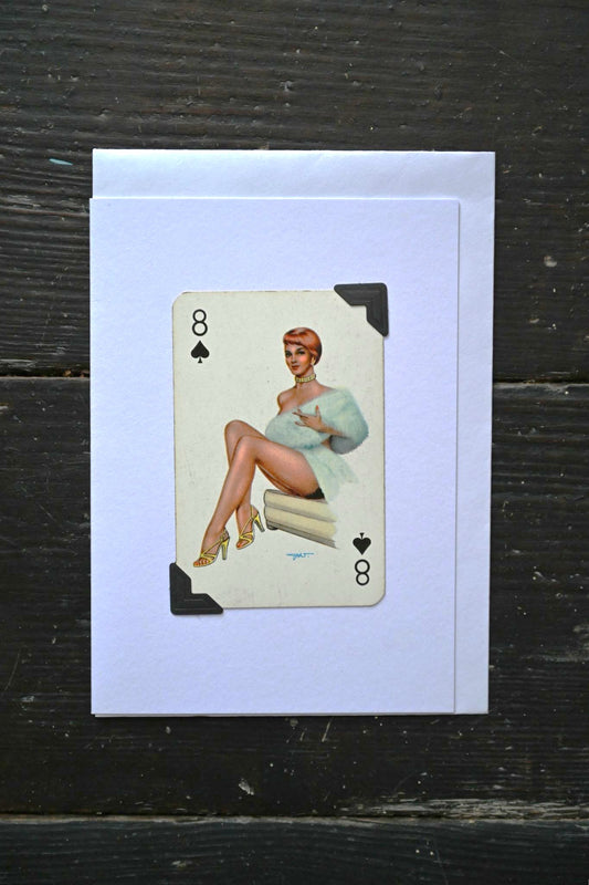 Furry Minx Greetings Card