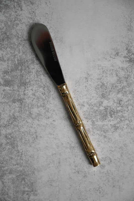 Messing-Bambus-Buttermesser