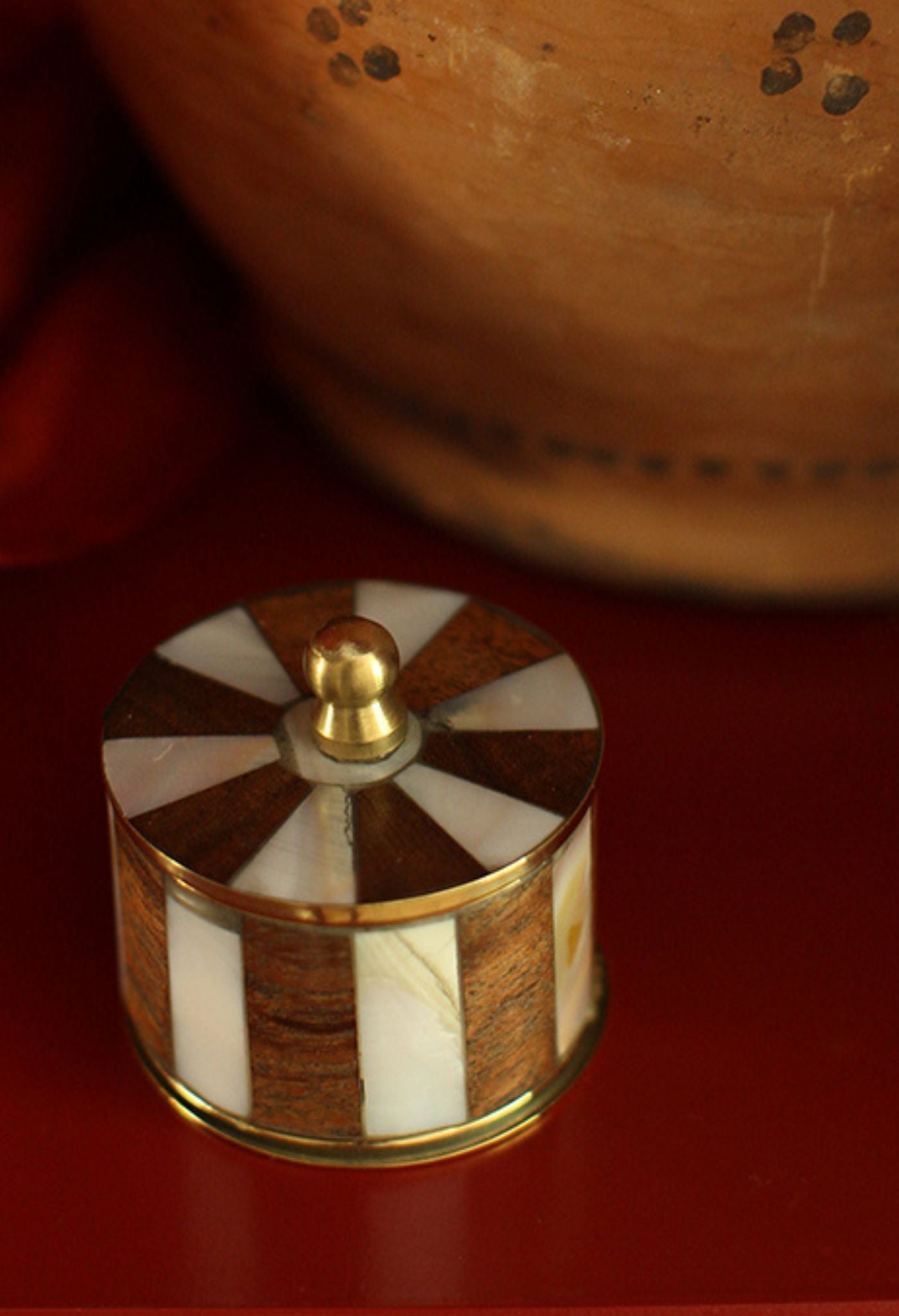Wood & Shell Trinket Box