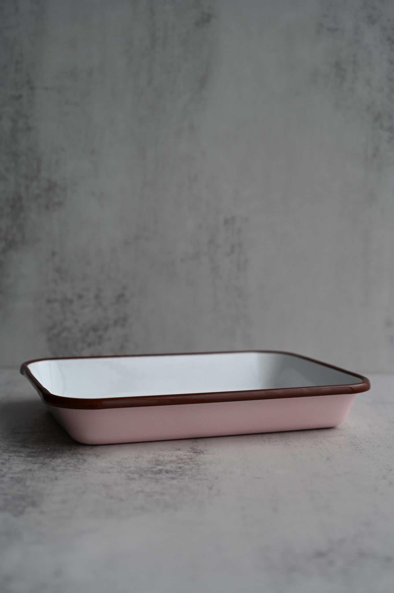 Grand plateau rectangulaire en émail Always Sunday